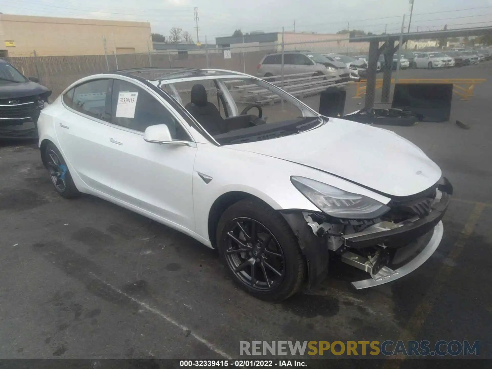 1 Photograph of a damaged car 5YJ3E1EA1KF484545 TESLA MODEL 3 2019