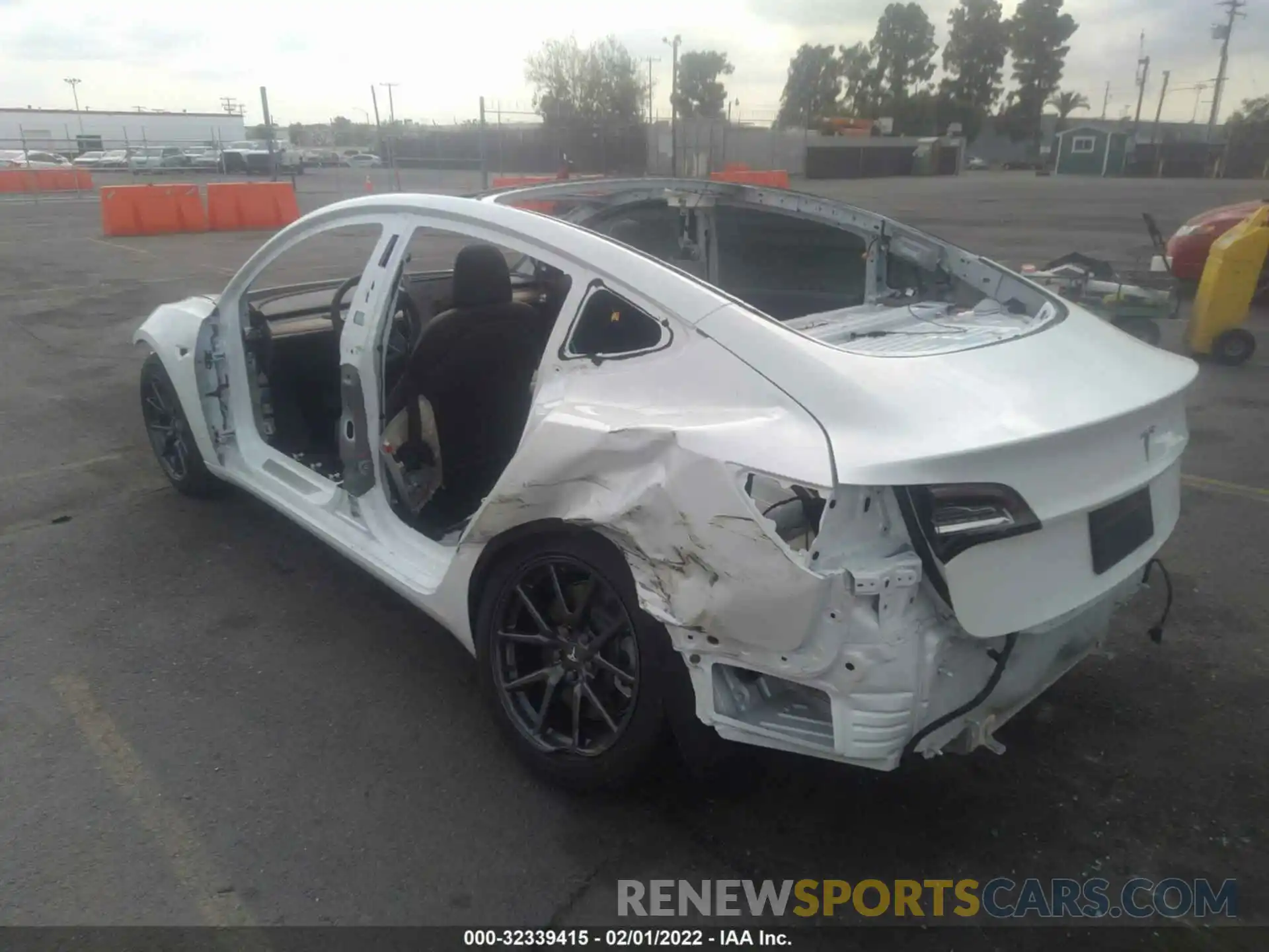 3 Photograph of a damaged car 5YJ3E1EA1KF484545 TESLA MODEL 3 2019