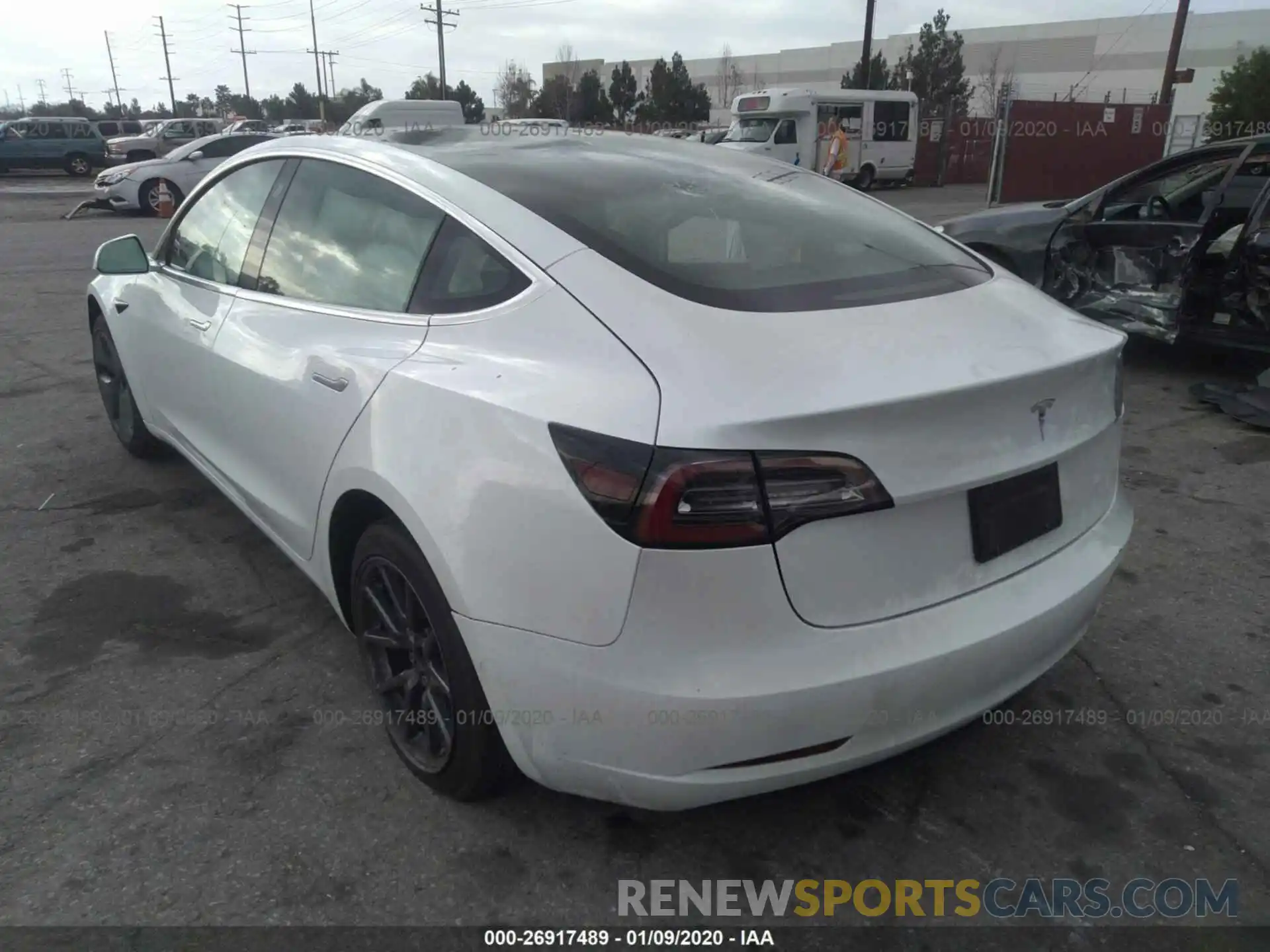 3 Photograph of a damaged car 5YJ3E1EA1KF485775 TESLA MODEL 3 2019