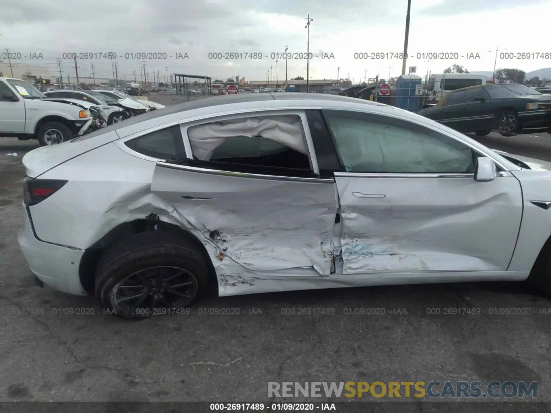 6 Photograph of a damaged car 5YJ3E1EA1KF485775 TESLA MODEL 3 2019