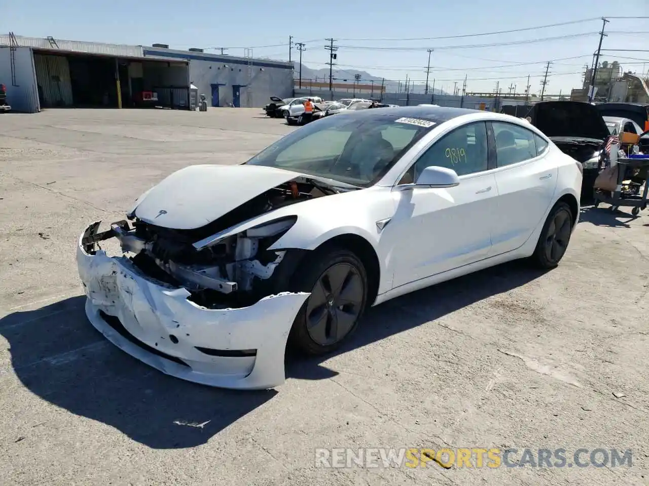 2 Photograph of a damaged car 5YJ3E1EA1KF486229 TESLA MODEL 3 2019