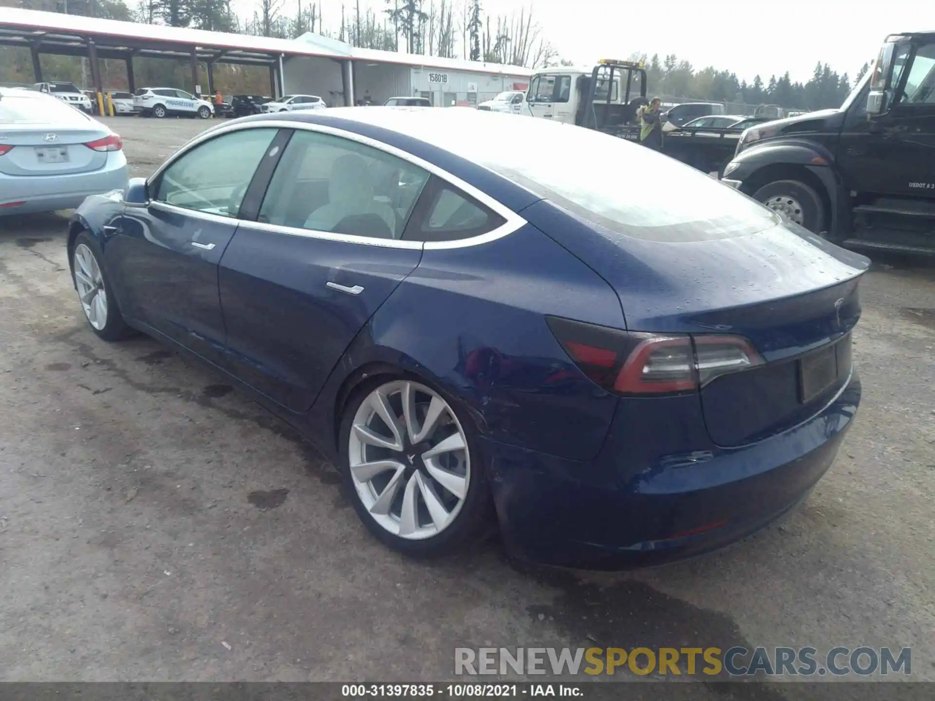 3 Photograph of a damaged car 5YJ3E1EA1KF528706 TESLA MODEL 3 2019