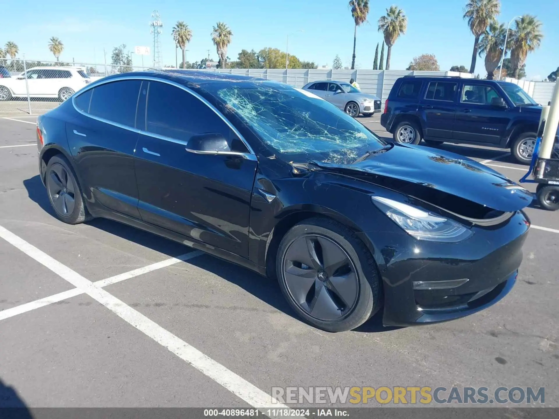 1 Photograph of a damaged car 5YJ3E1EA2KF189986 TESLA MODEL 3 2019