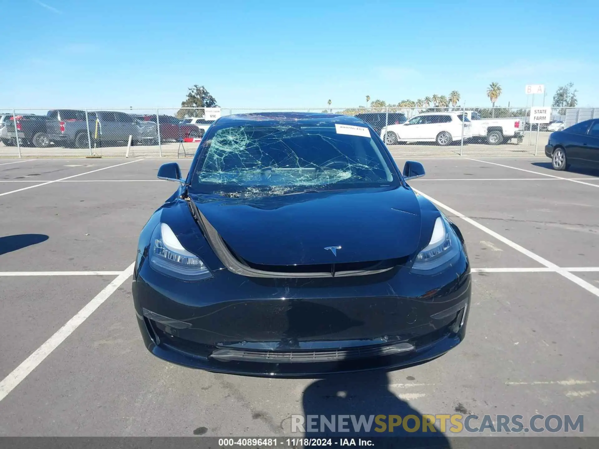 12 Photograph of a damaged car 5YJ3E1EA2KF189986 TESLA MODEL 3 2019