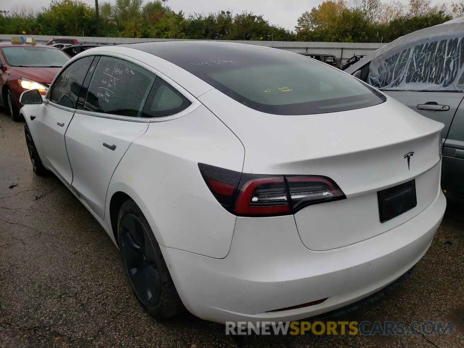 3 Photograph of a damaged car 5YJ3E1EA2KF190622 TESLA MODEL 3 2019