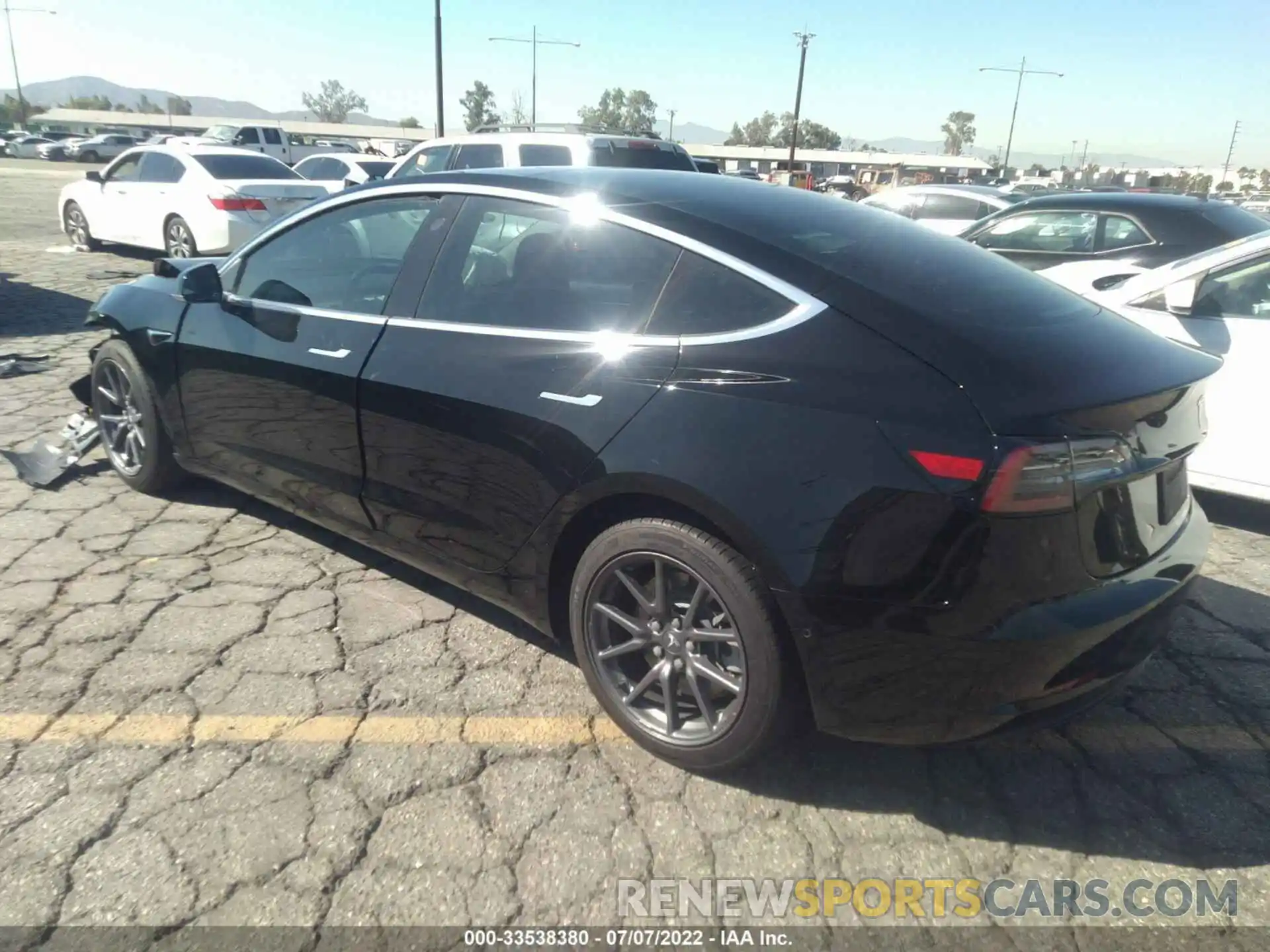 3 Photograph of a damaged car 5YJ3E1EA2KF193360 TESLA MODEL 3 2019