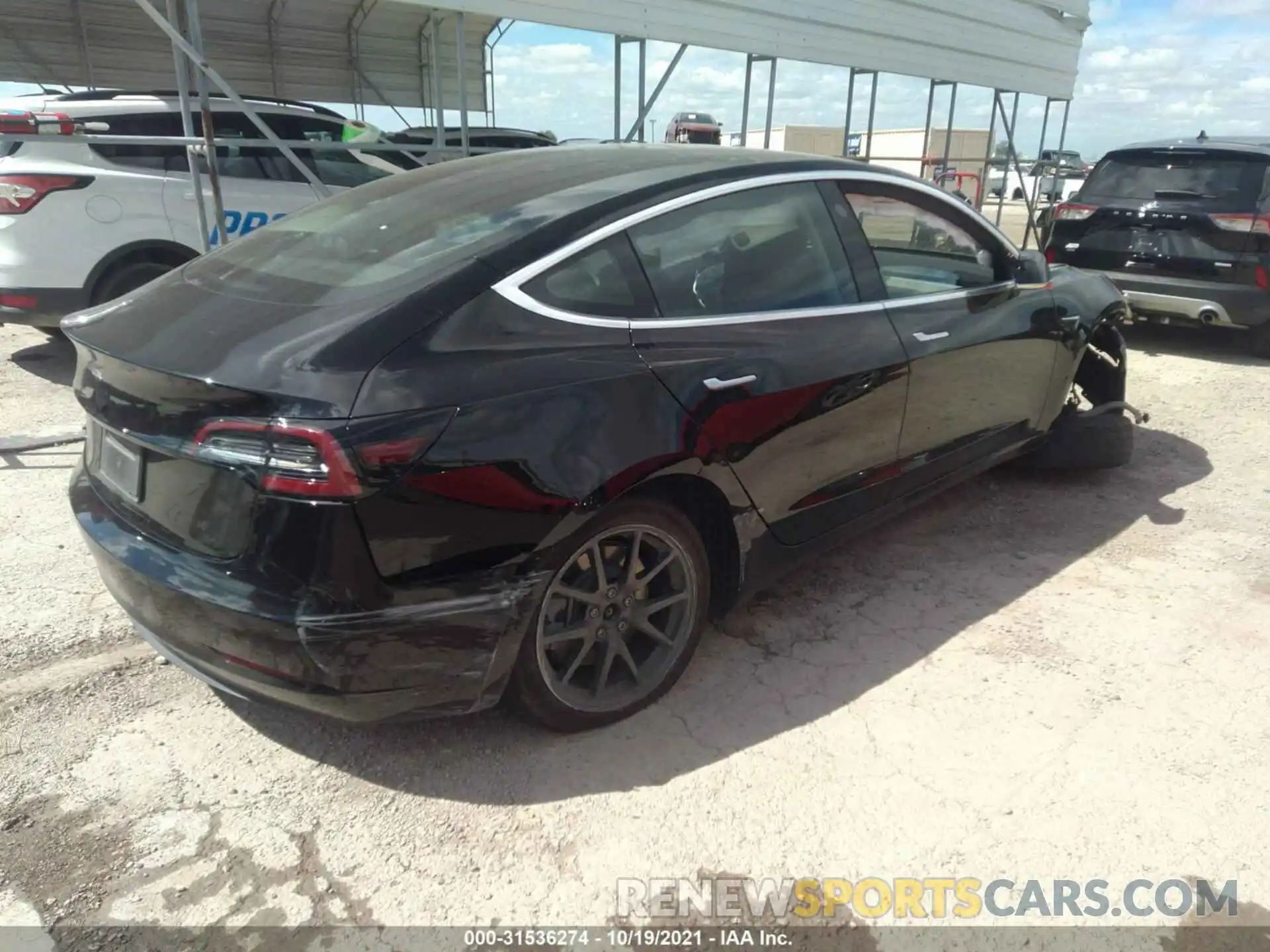 4 Photograph of a damaged car 5YJ3E1EA2KF296648 TESLA MODEL 3 2019