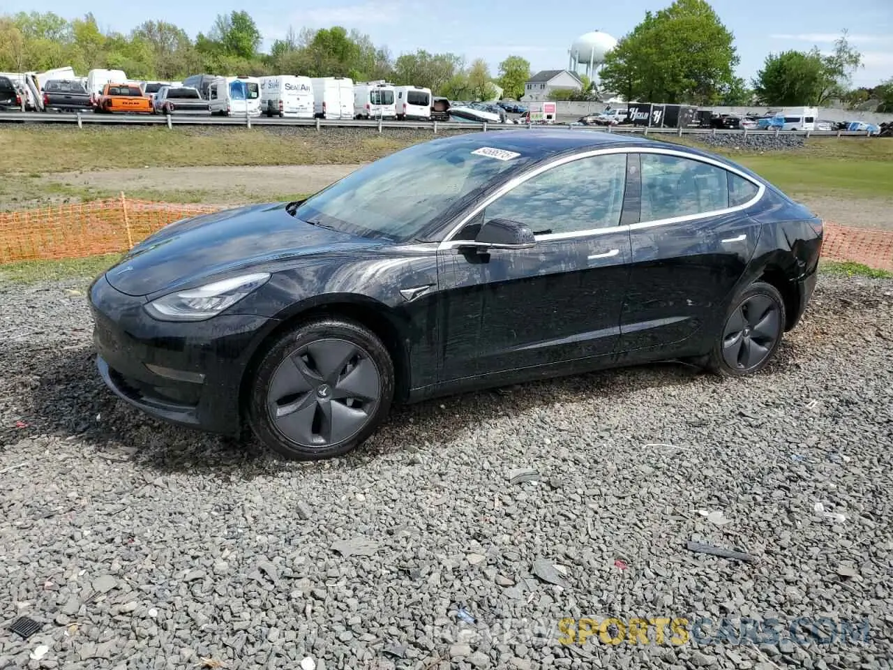 1 Photograph of a damaged car 5YJ3E1EA2KF297170 TESLA MODEL 3 2019