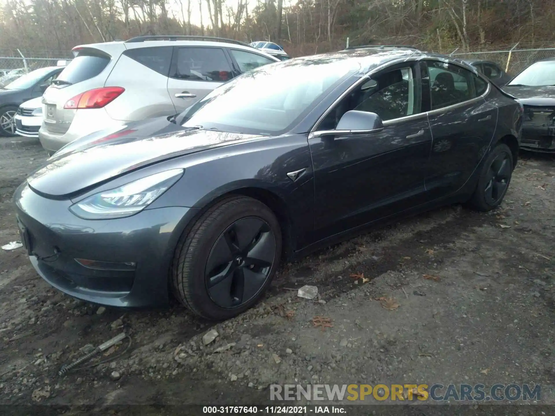 2 Photograph of a damaged car 5YJ3E1EA2KF298657 TESLA MODEL 3 2019