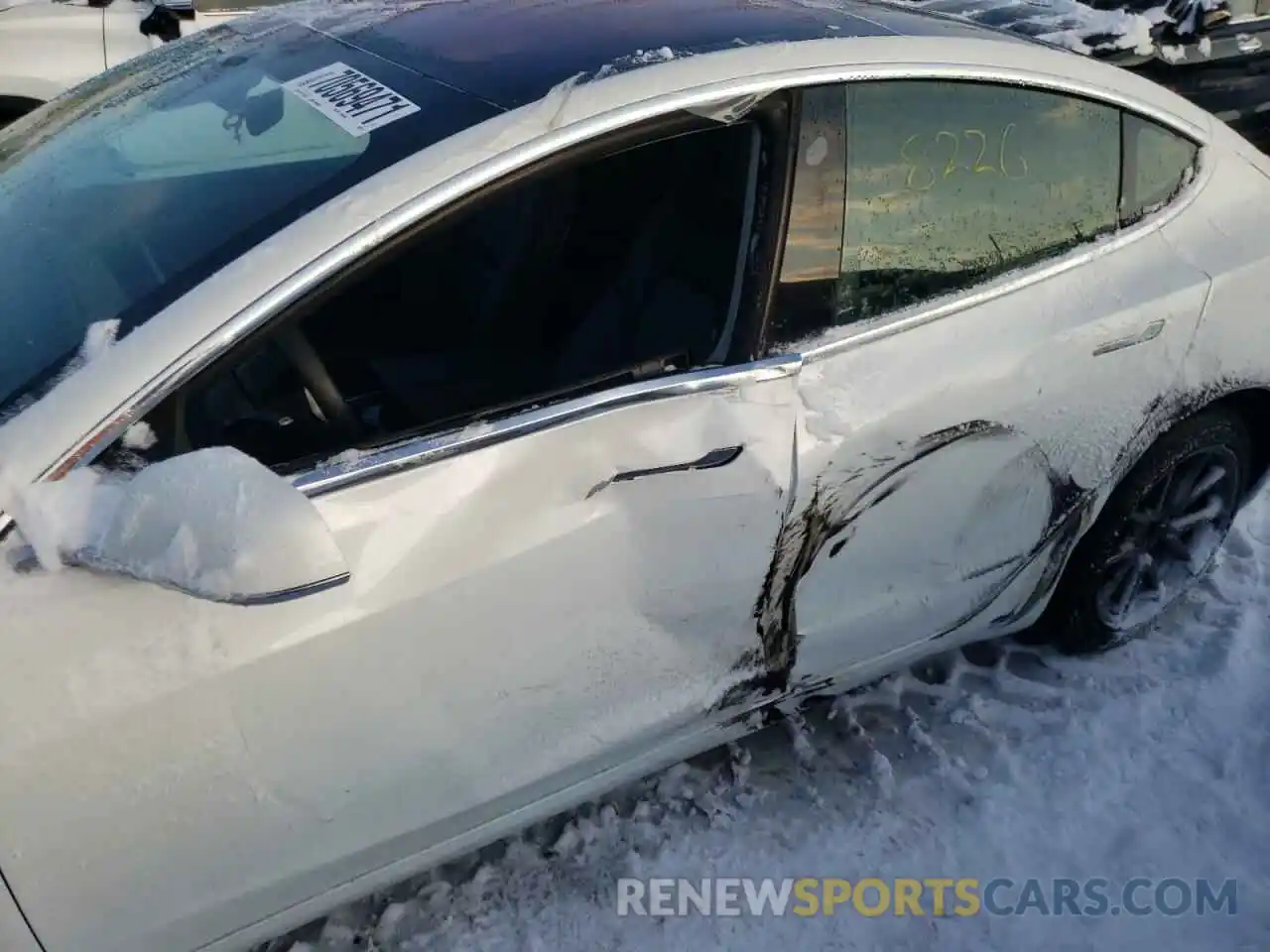 9 Photograph of a damaged car 5YJ3E1EA2KF299856 TESLA MODEL 3 2019