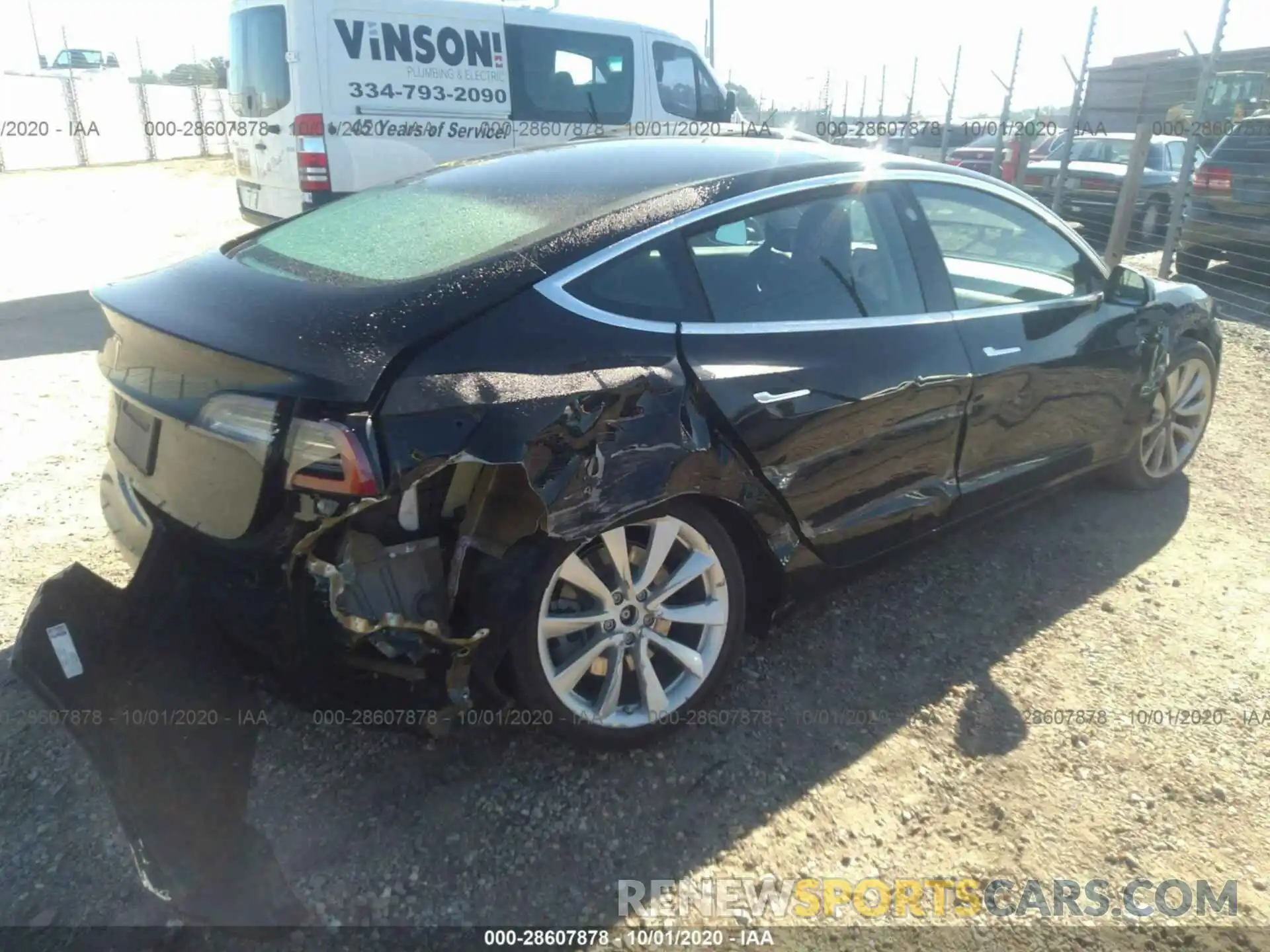 4 Photograph of a damaged car 5YJ3E1EA2KF300309 TESLA MODEL 3 2019