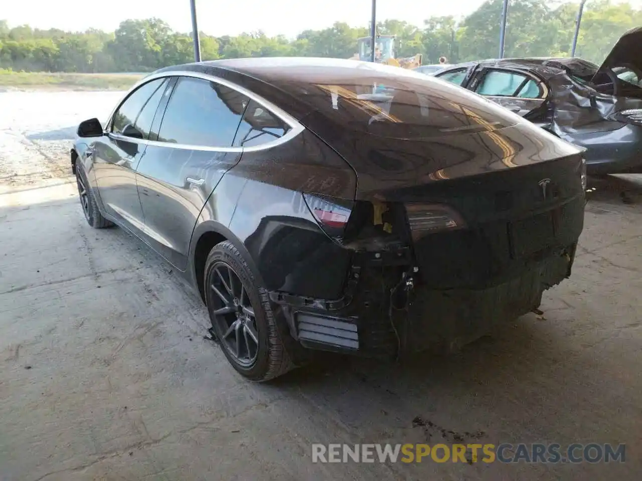 3 Photograph of a damaged car 5YJ3E1EA2KF306241 TESLA MODEL 3 2019