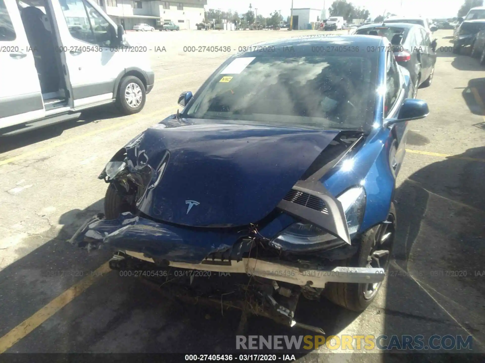 6 Photograph of a damaged car 5YJ3E1EA2KF307096 TESLA MODEL 3 2019