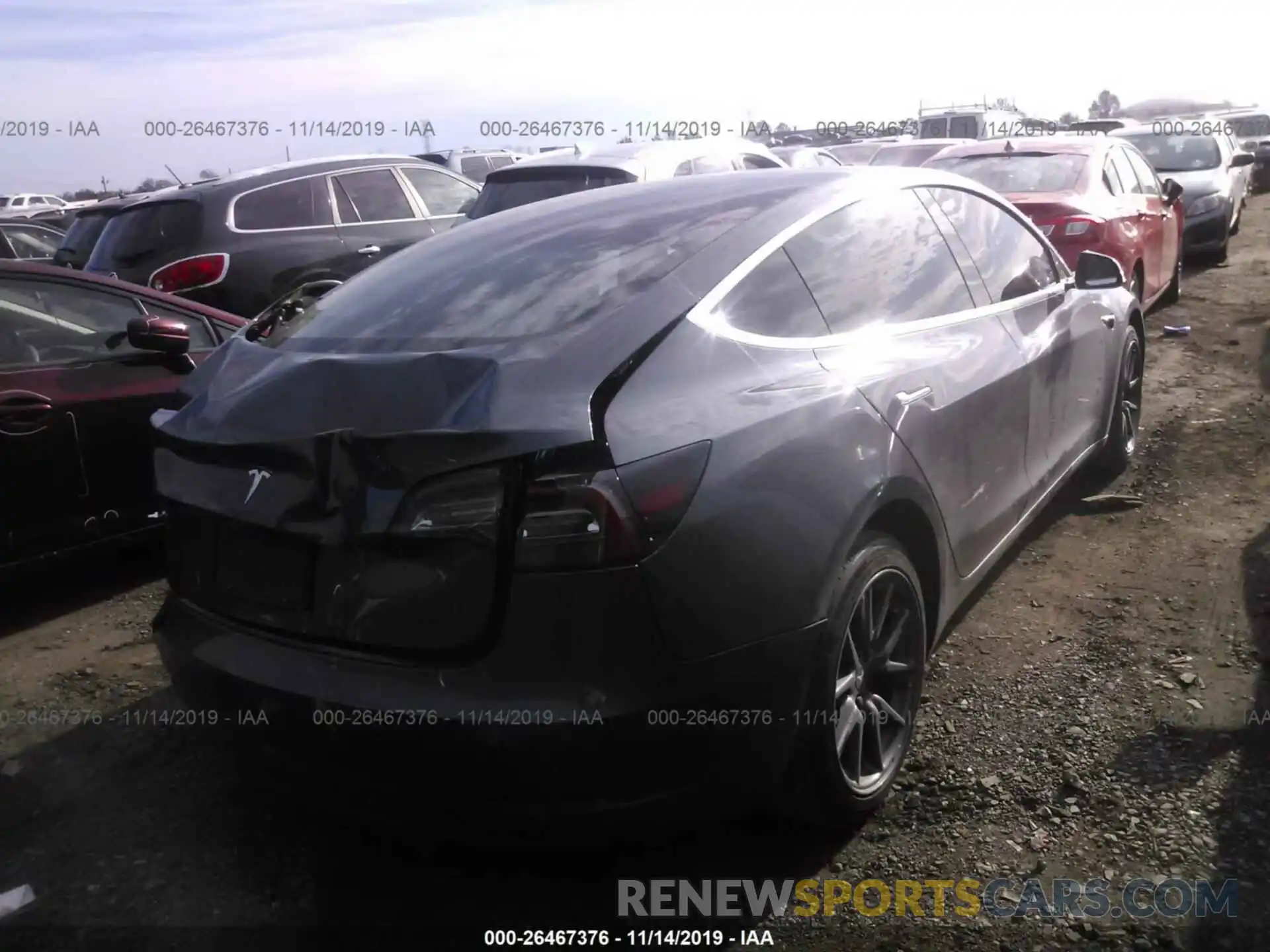 4 Photograph of a damaged car 5YJ3E1EA2KF307373 TESLA MODEL 3 2019