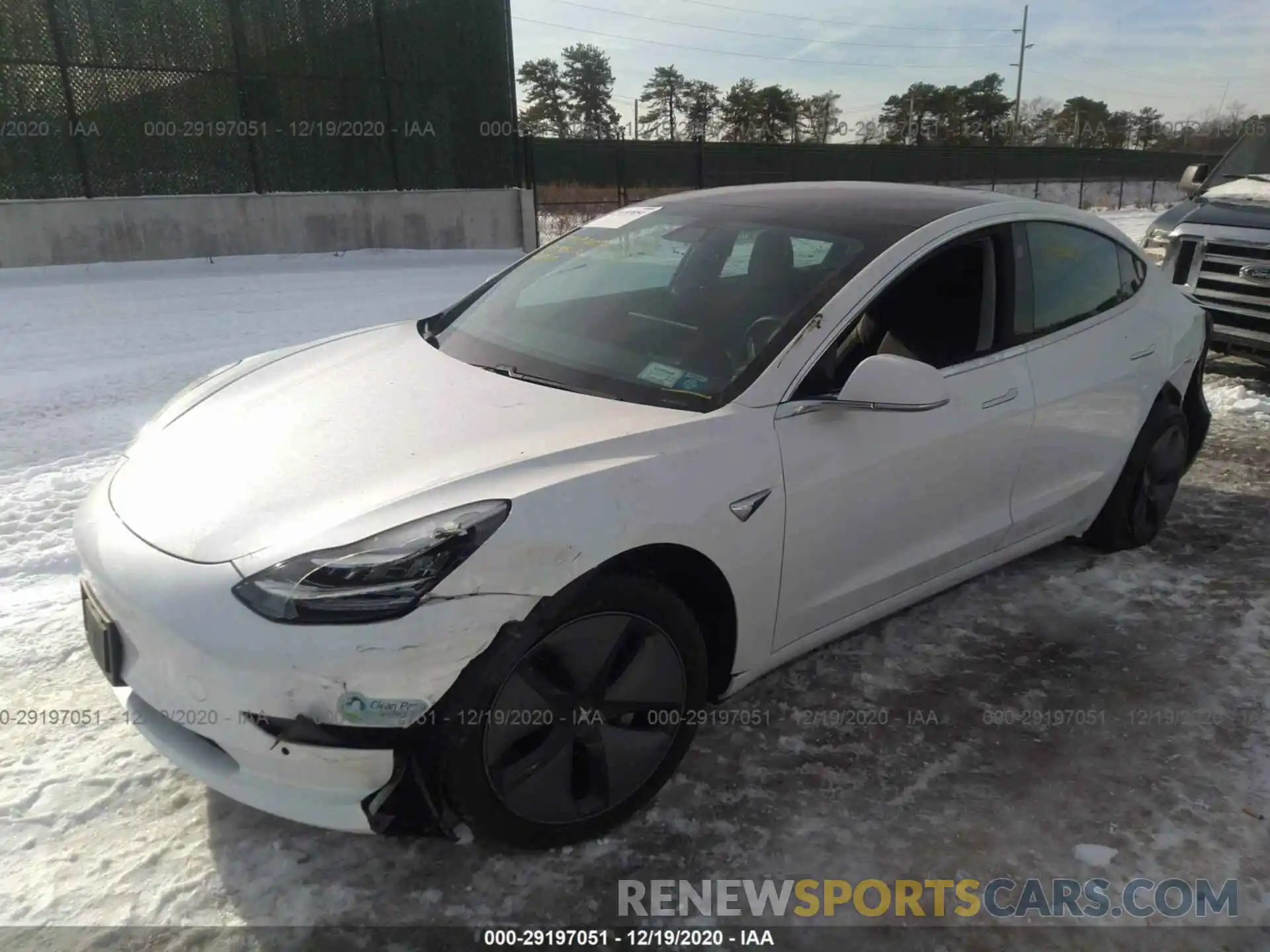 2 Photograph of a damaged car 5YJ3E1EA2KF310080 TESLA MODEL 3 2019