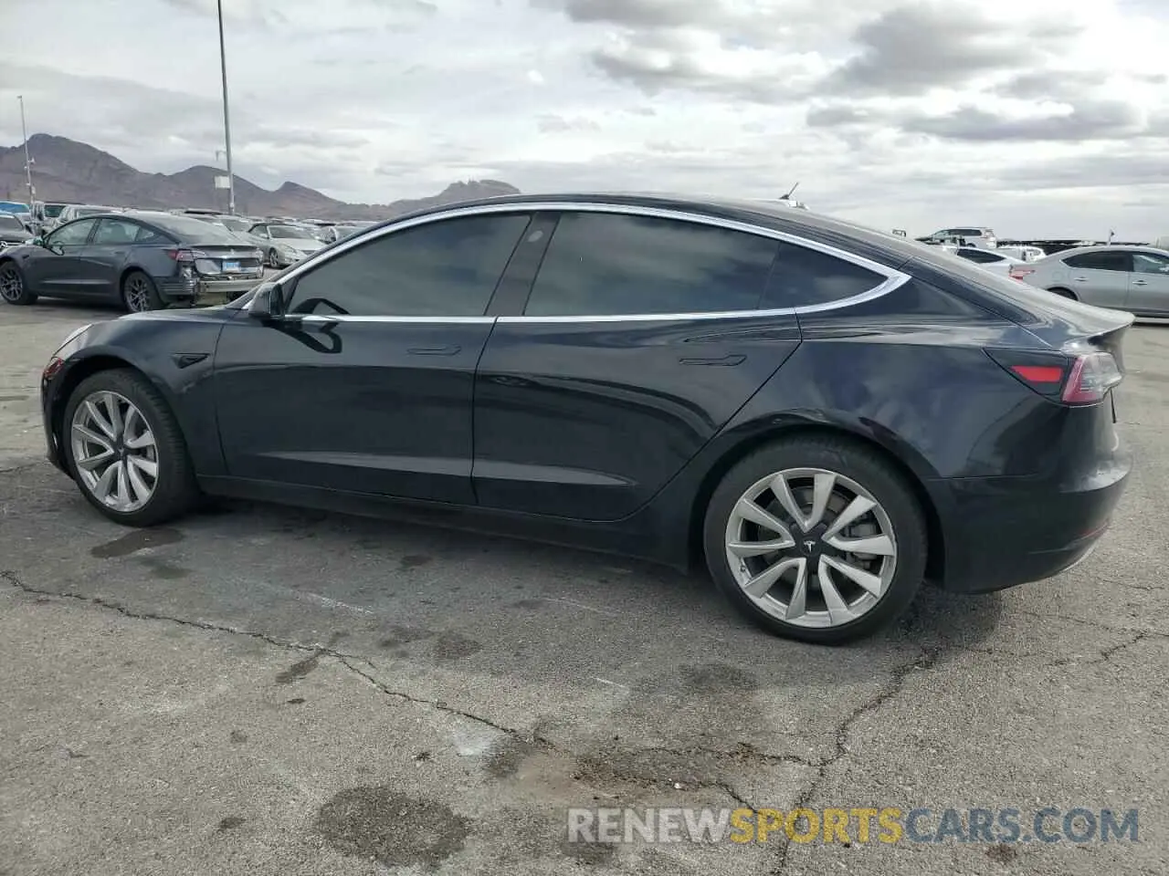 2 Photograph of a damaged car 5YJ3E1EA2KF312637 TESLA MODEL 3 2019