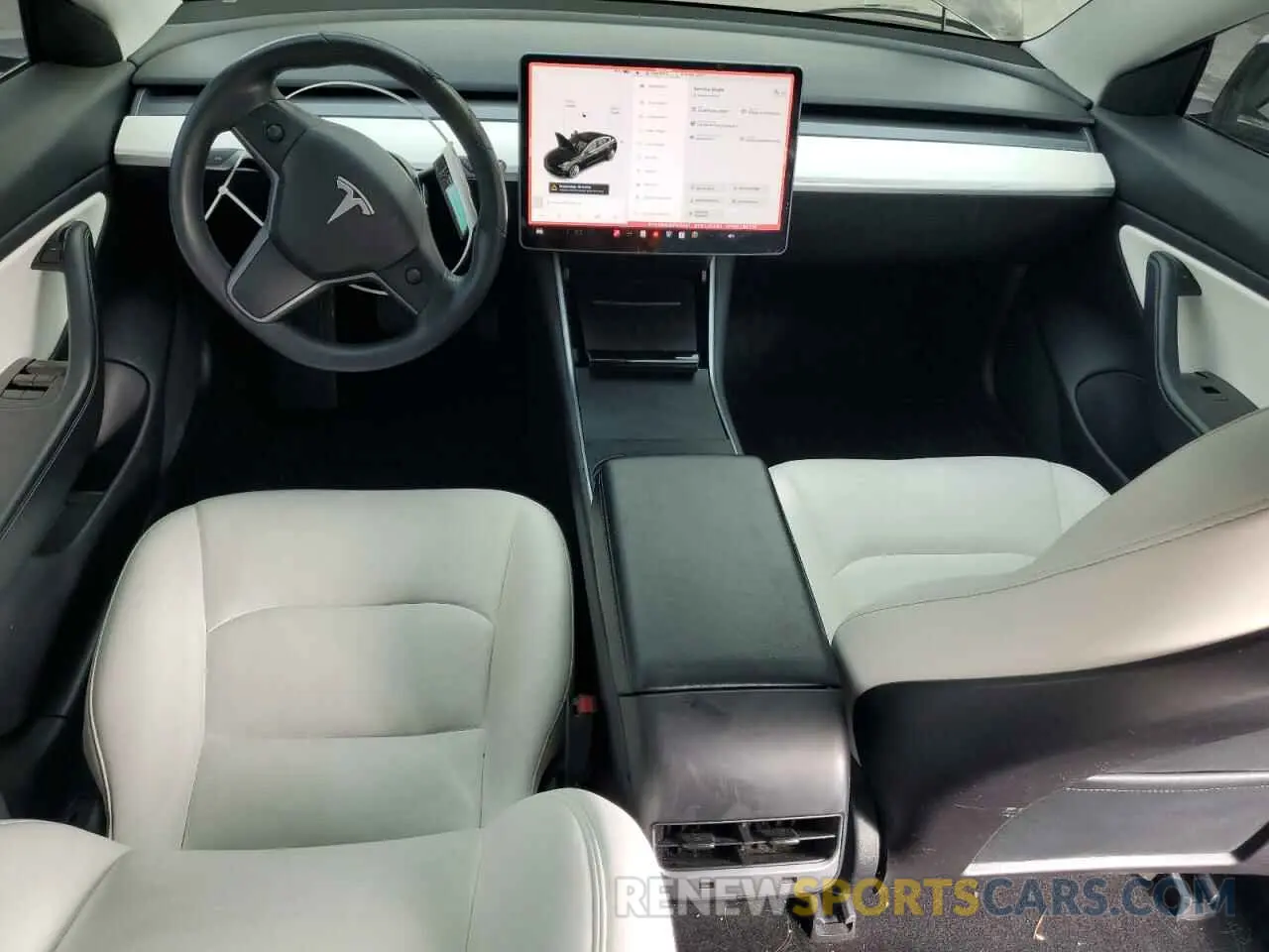 8 Photograph of a damaged car 5YJ3E1EA2KF312637 TESLA MODEL 3 2019