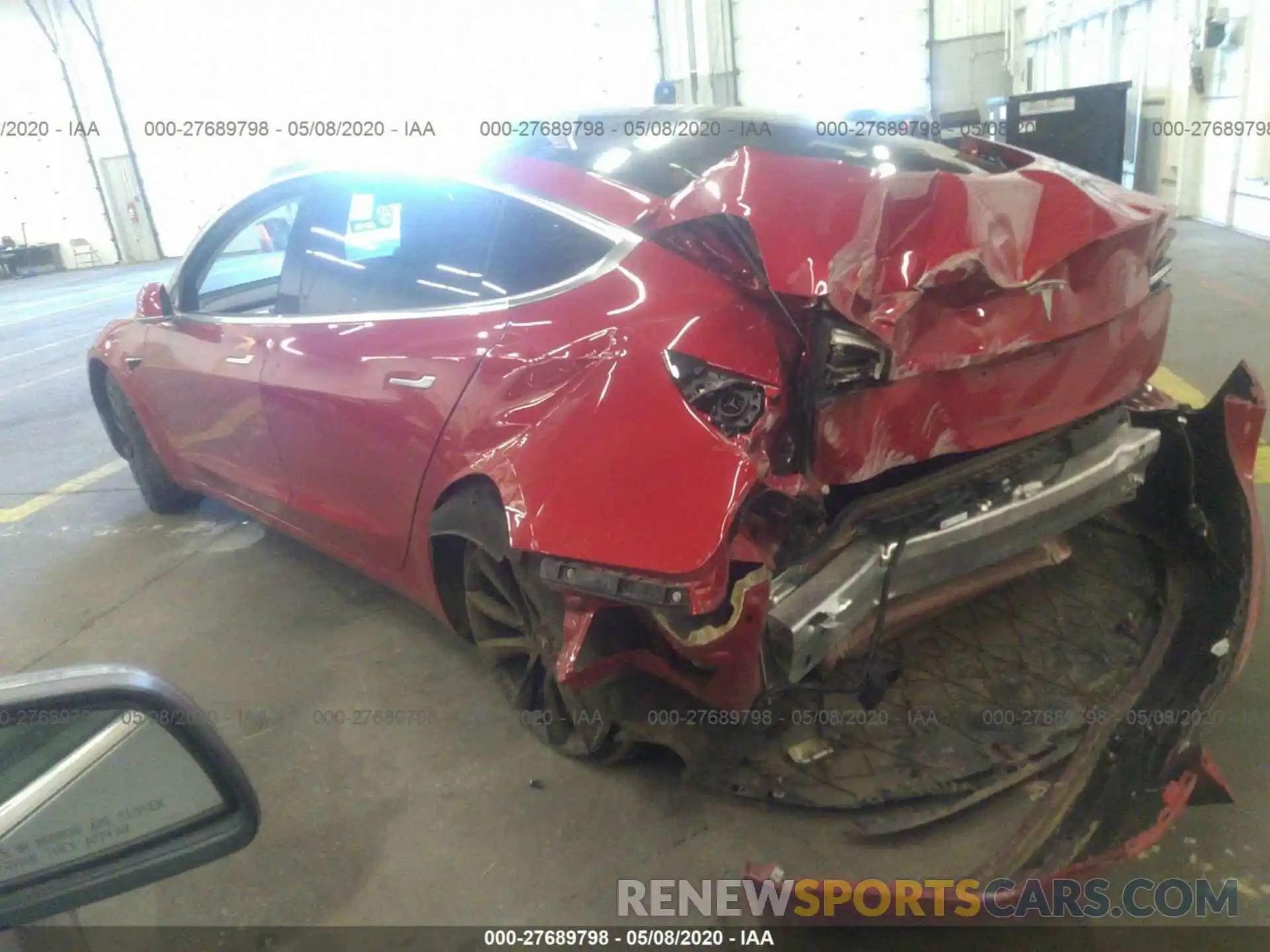 3 Photograph of a damaged car 5YJ3E1EA2KF312816 TESLA MODEL 3 2019