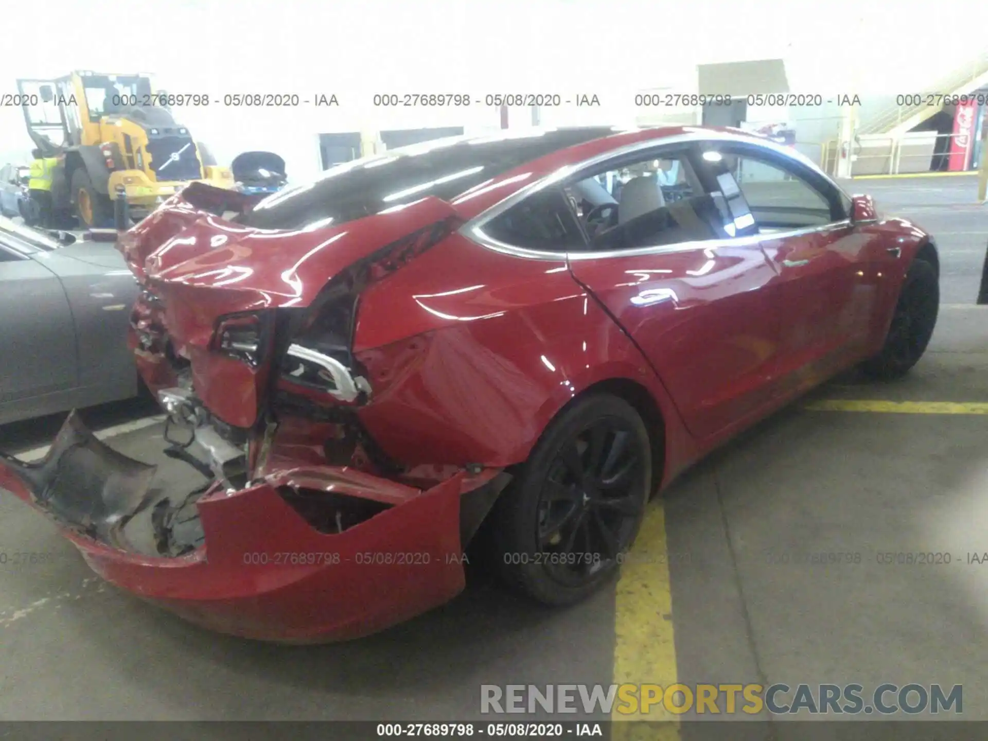 4 Photograph of a damaged car 5YJ3E1EA2KF312816 TESLA MODEL 3 2019