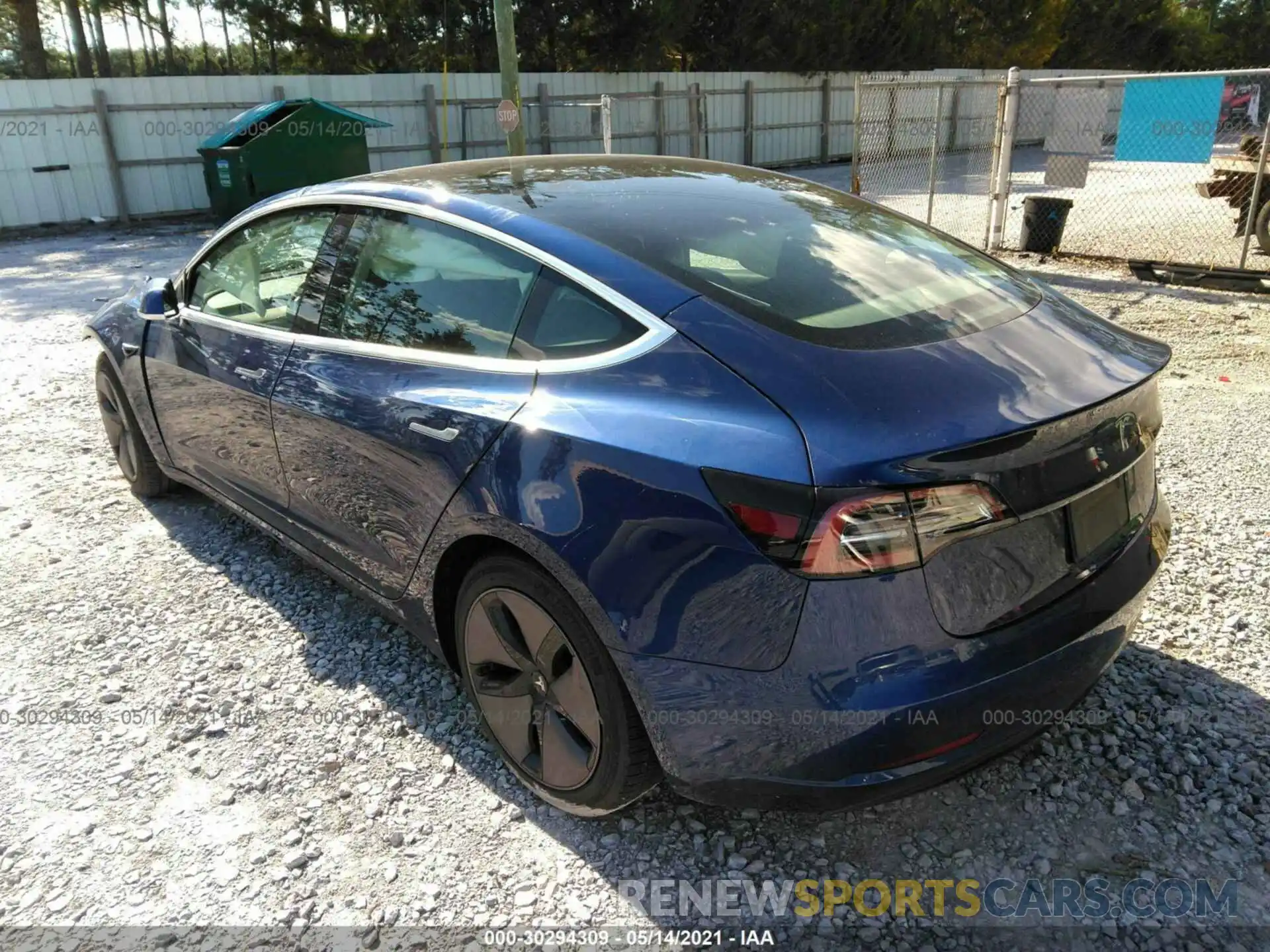 3 Photograph of a damaged car 5YJ3E1EA2KF313867 TESLA MODEL 3 2019