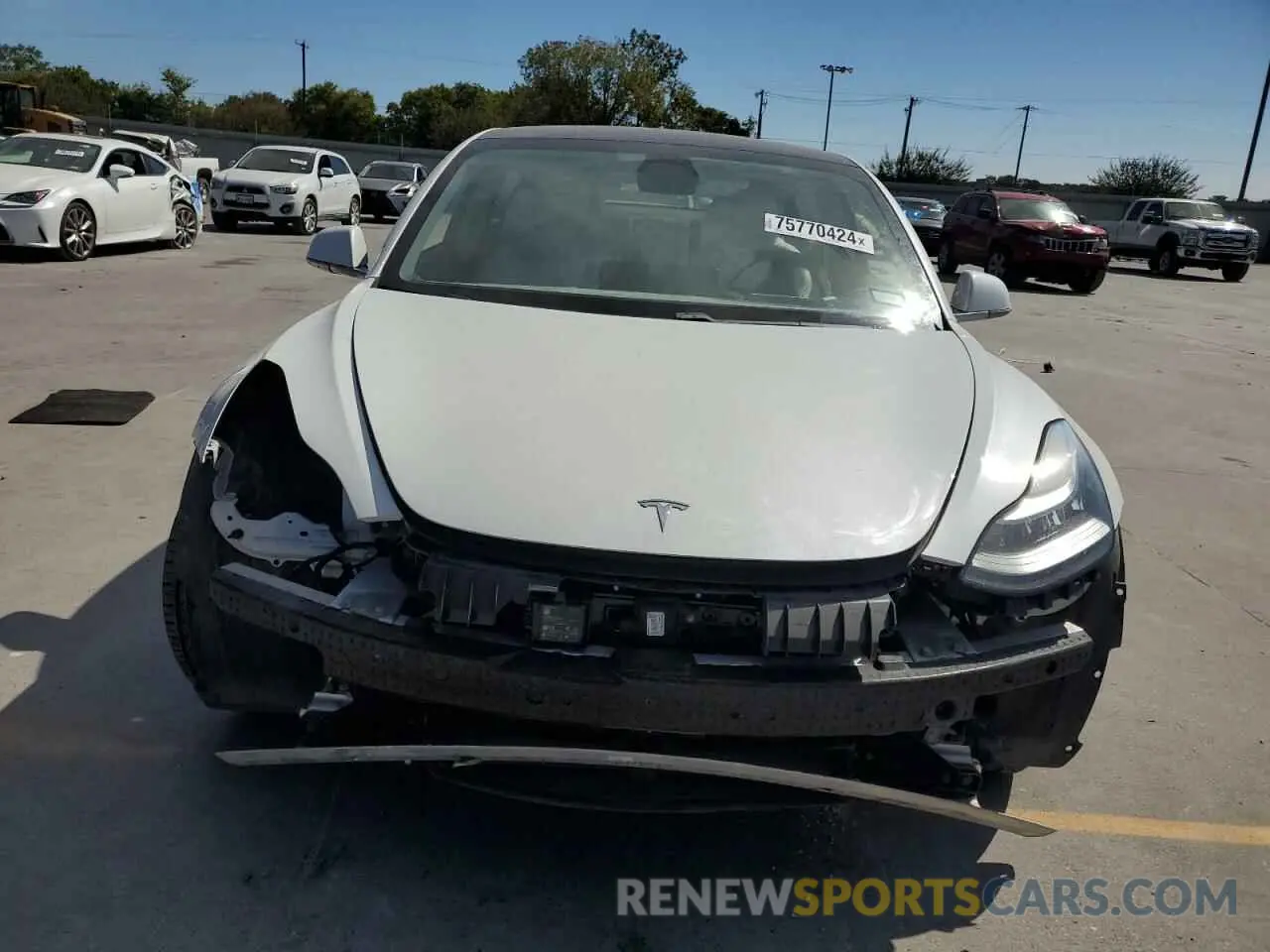 5 Photograph of a damaged car 5YJ3E1EA2KF314937 TESLA MODEL 3 2019