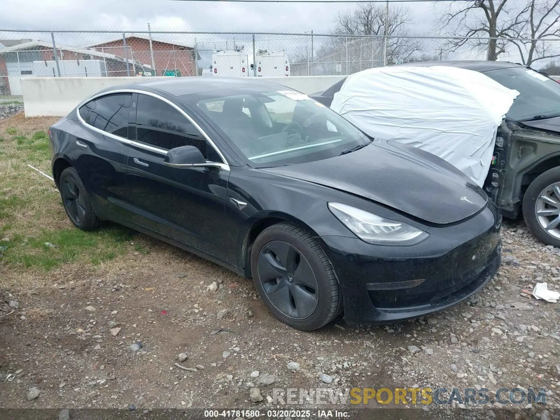 1 Photograph of a damaged car 5YJ3E1EA2KF317028 TESLA MODEL 3 2019