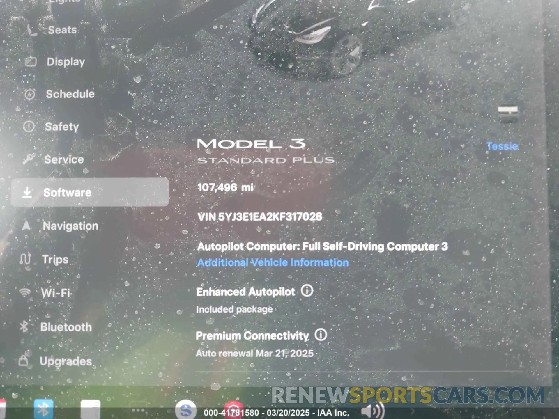 15 Photograph of a damaged car 5YJ3E1EA2KF317028 TESLA MODEL 3 2019