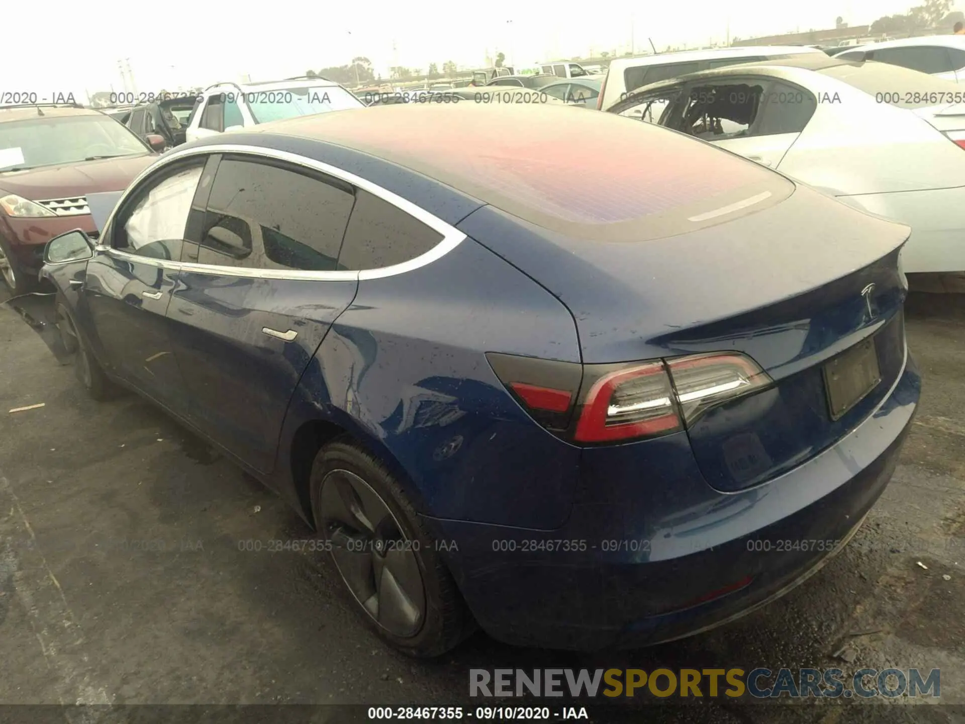2 Photograph of a damaged car 5YJ3E1EA2KF324450 TESLA MODEL 3 2019