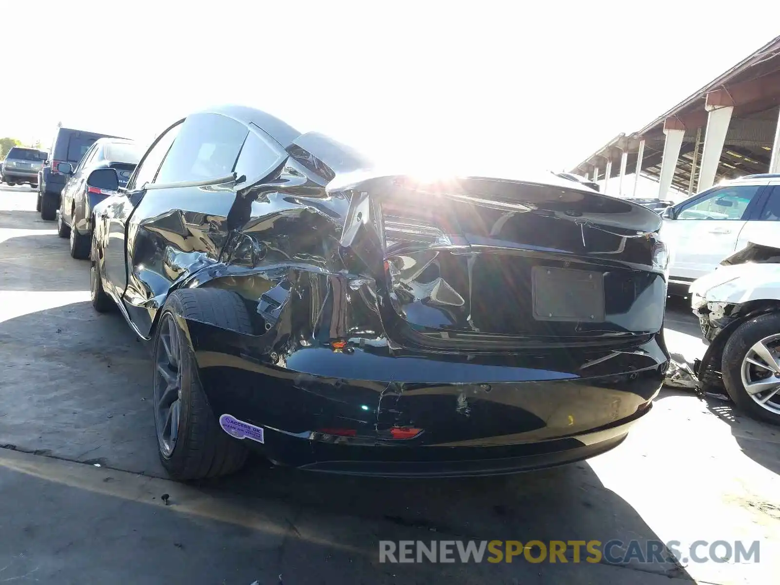 3 Photograph of a damaged car 5YJ3E1EA2KF325341 TESLA MODEL 3 2019