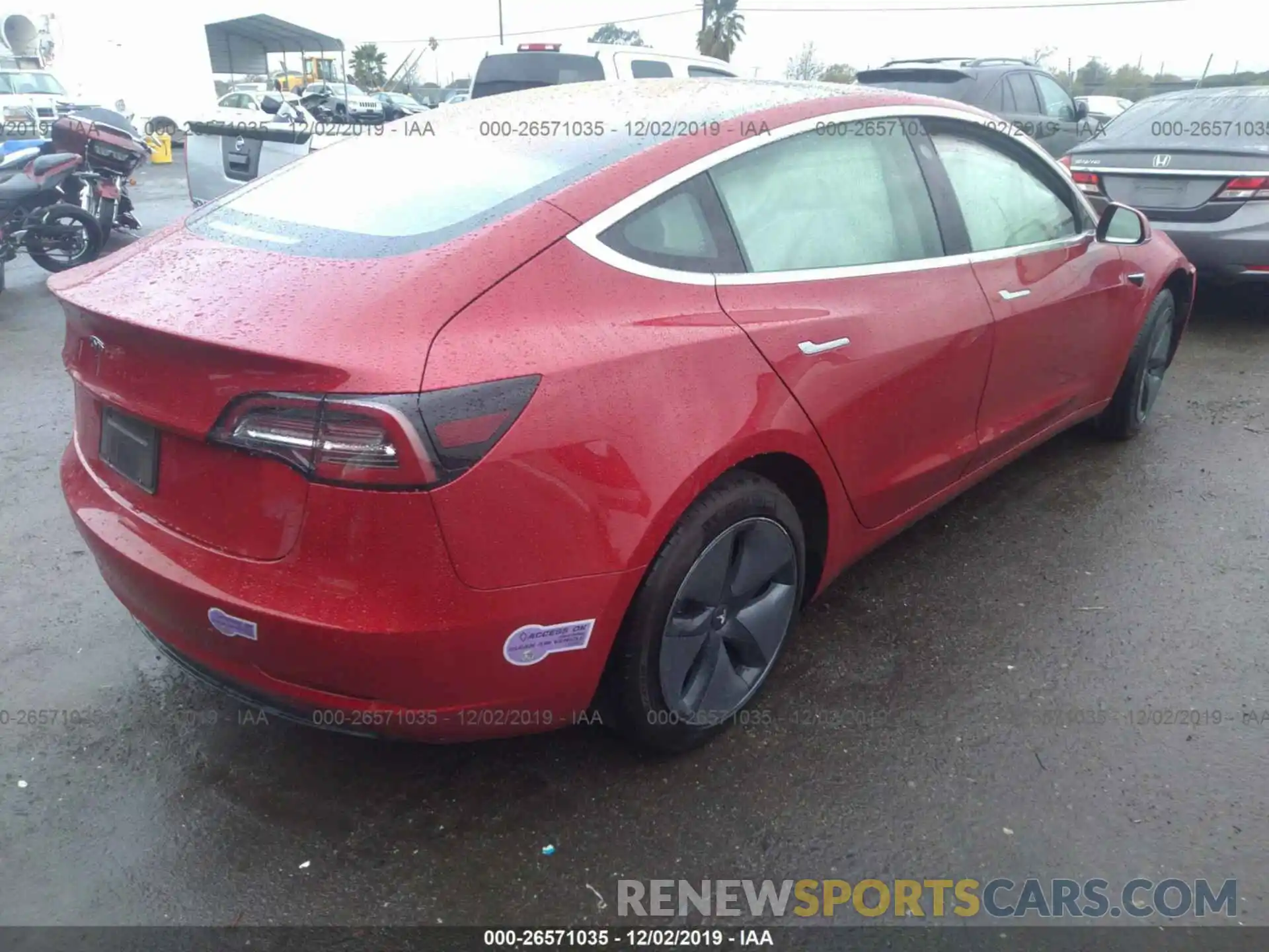 4 Photograph of a damaged car 5YJ3E1EA2KF325937 TESLA MODEL 3 2019