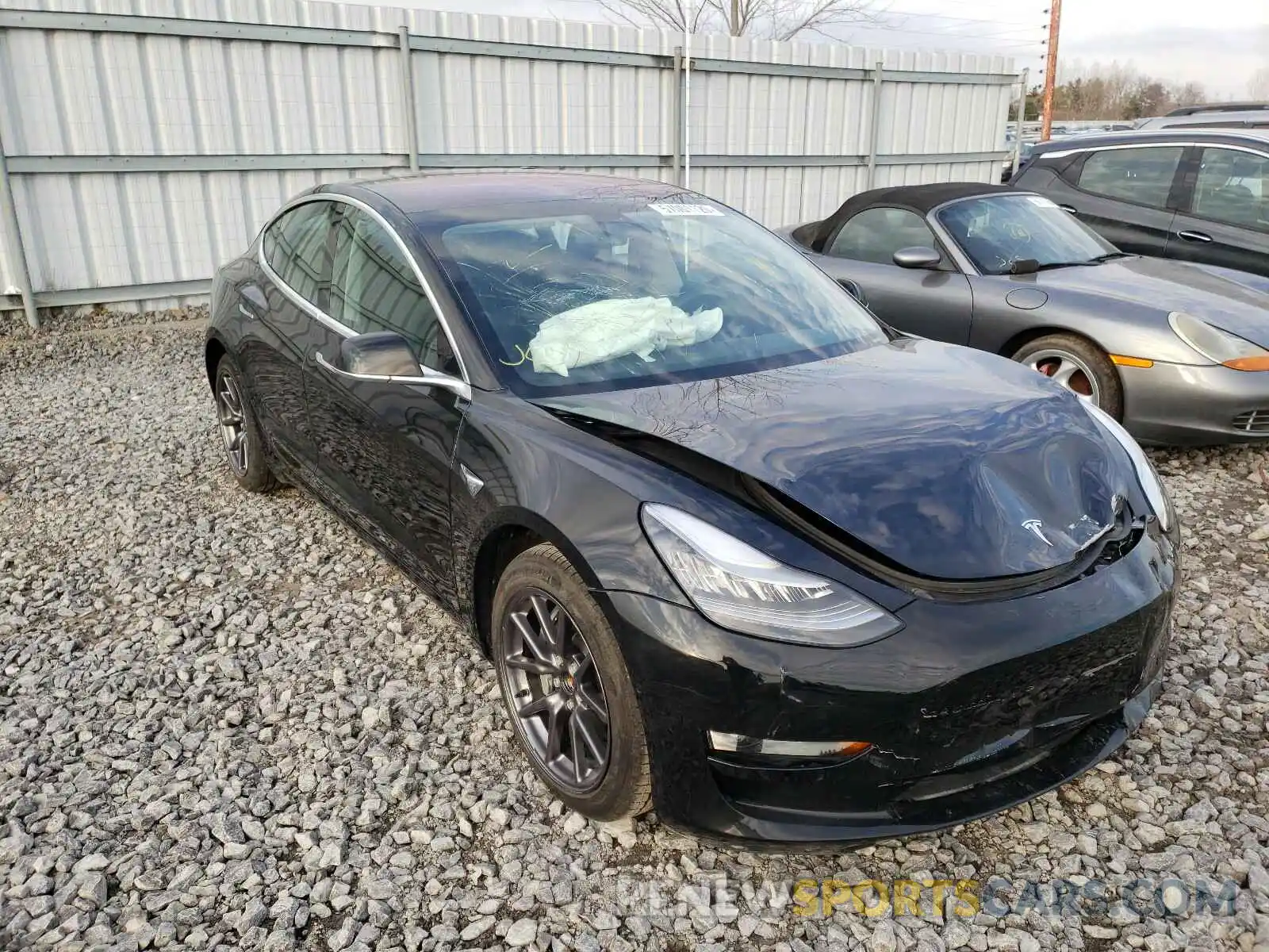 1 Photograph of a damaged car 5YJ3E1EA2KF328630 TESLA MODEL 3 2019