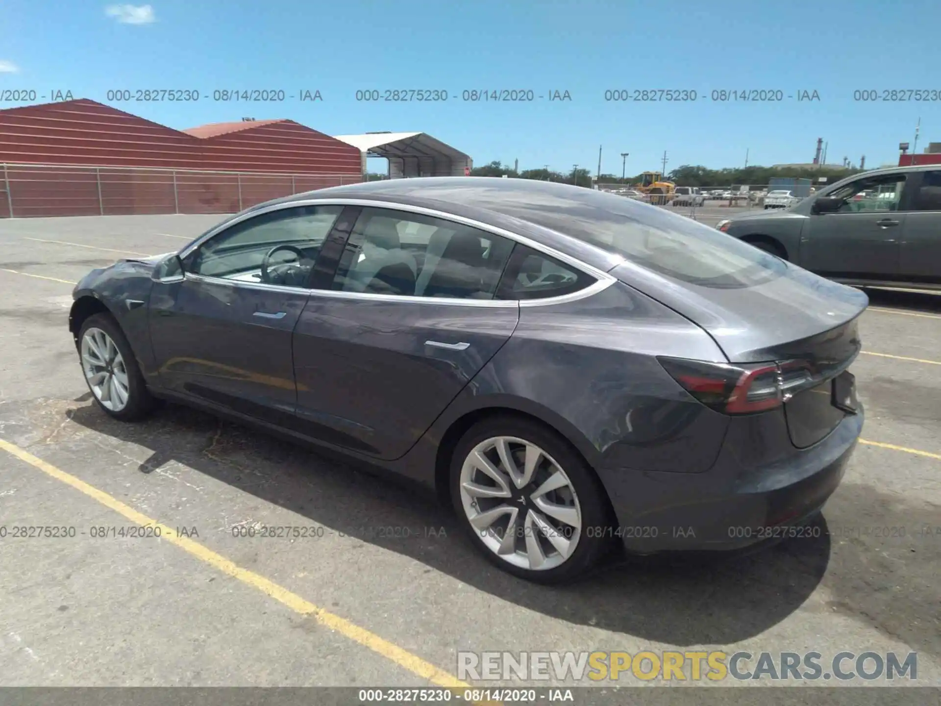 3 Photograph of a damaged car 5YJ3E1EA2KF332645 TESLA MODEL 3 2019