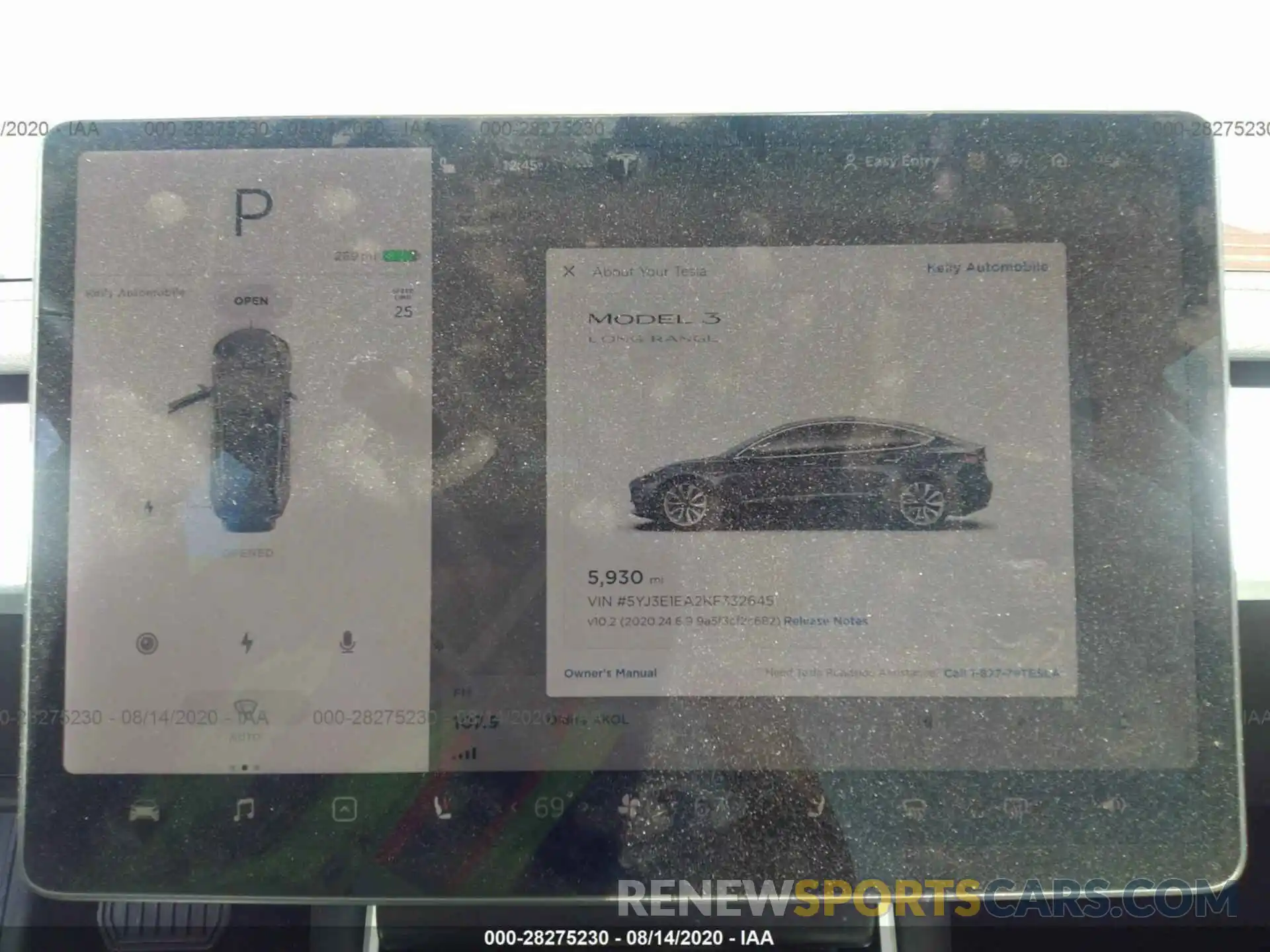 7 Photograph of a damaged car 5YJ3E1EA2KF332645 TESLA MODEL 3 2019