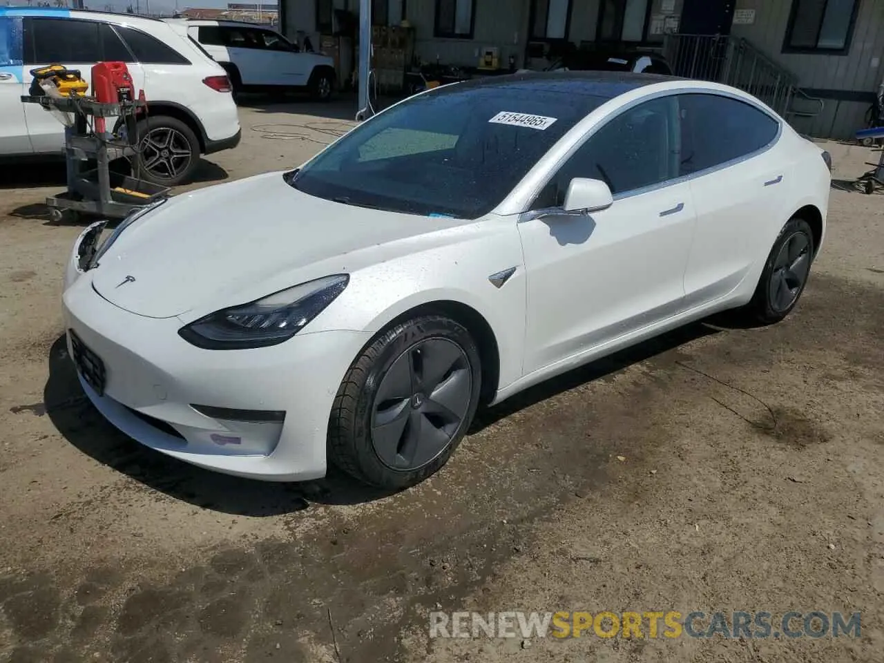 1 Photograph of a damaged car 5YJ3E1EA2KF337473 TESLA MODEL 3 2019