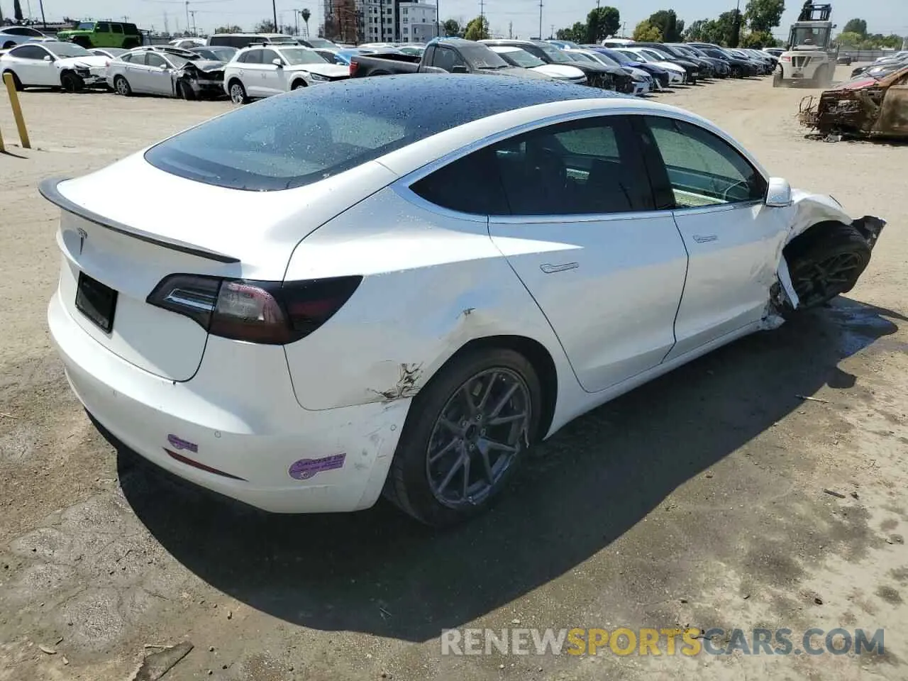 3 Photograph of a damaged car 5YJ3E1EA2KF337473 TESLA MODEL 3 2019