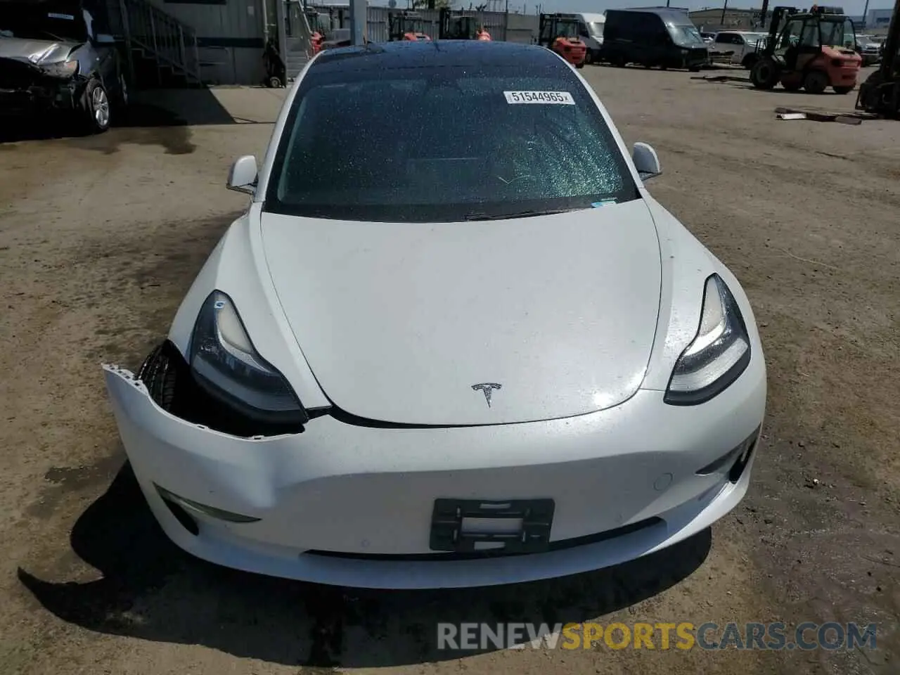 5 Photograph of a damaged car 5YJ3E1EA2KF337473 TESLA MODEL 3 2019