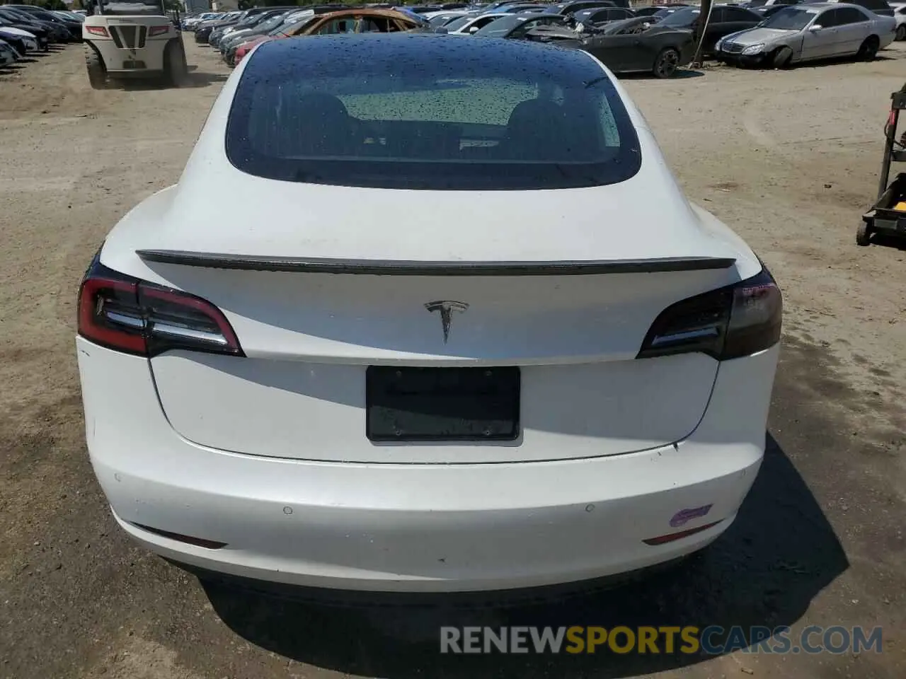 6 Photograph of a damaged car 5YJ3E1EA2KF337473 TESLA MODEL 3 2019