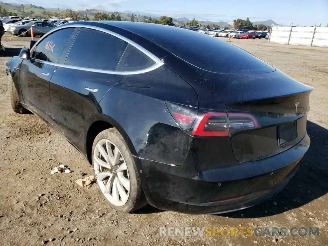 3 Photograph of a damaged car 5YJ3E1EA2KF357450 TESLA MODEL 3 2019