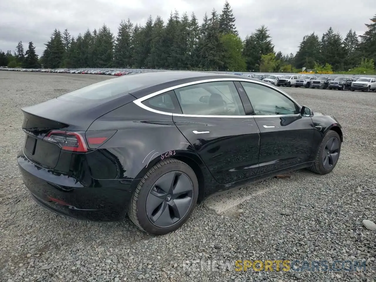 3 Photograph of a damaged car 5YJ3E1EA2KF361787 TESLA MODEL 3 2019