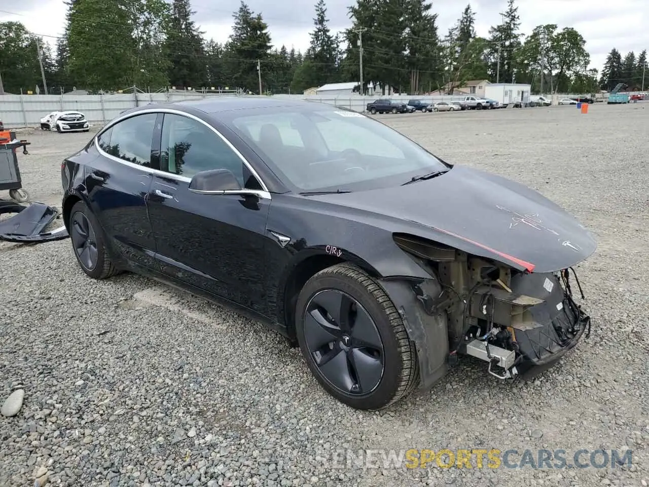 4 Photograph of a damaged car 5YJ3E1EA2KF361787 TESLA MODEL 3 2019