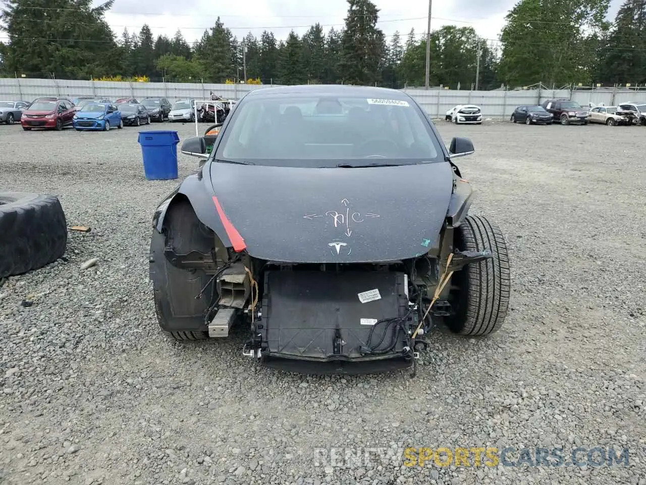 5 Photograph of a damaged car 5YJ3E1EA2KF361787 TESLA MODEL 3 2019