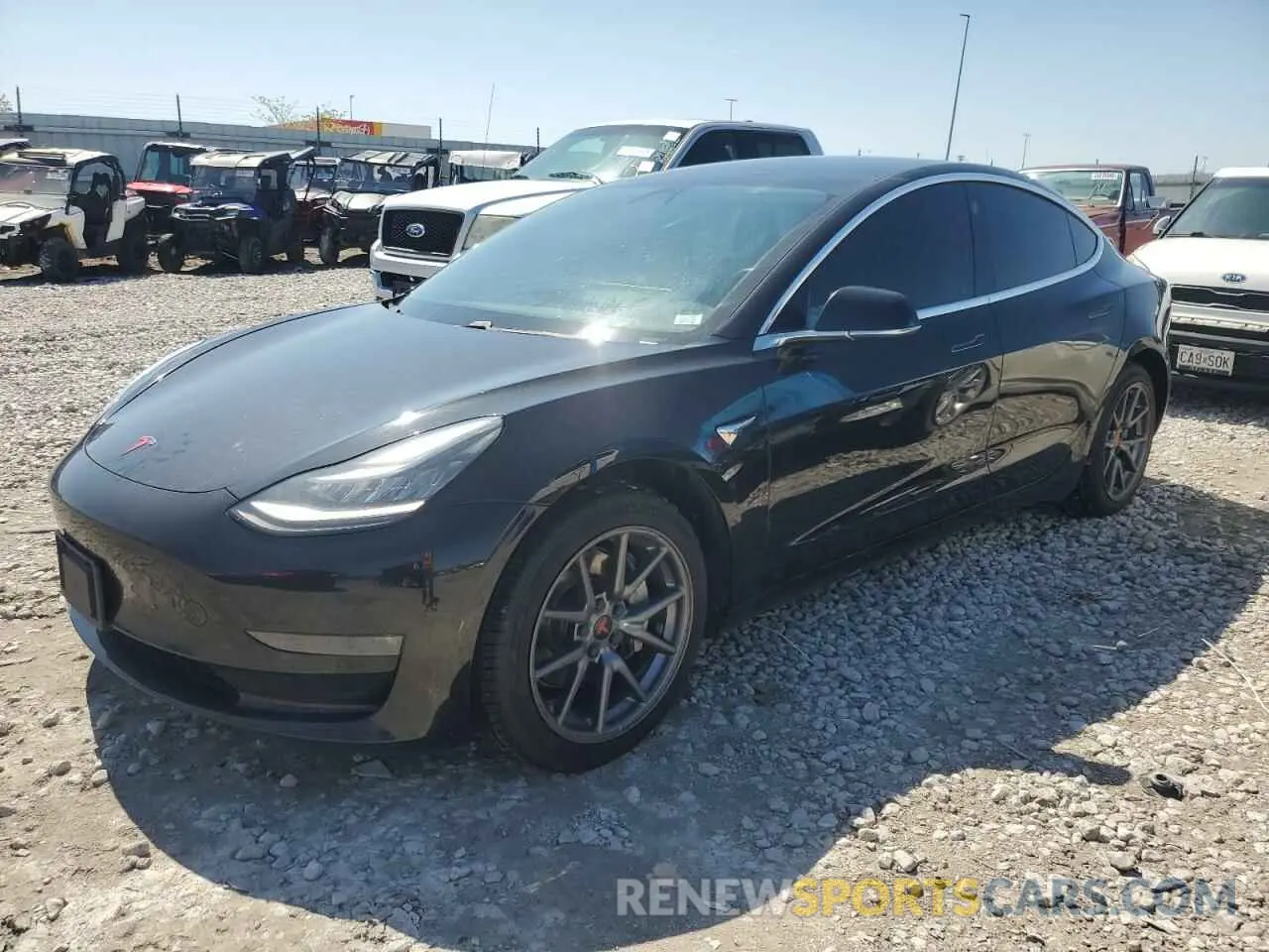 1 Photograph of a damaged car 5YJ3E1EA2KF361871 TESLA MODEL 3 2019