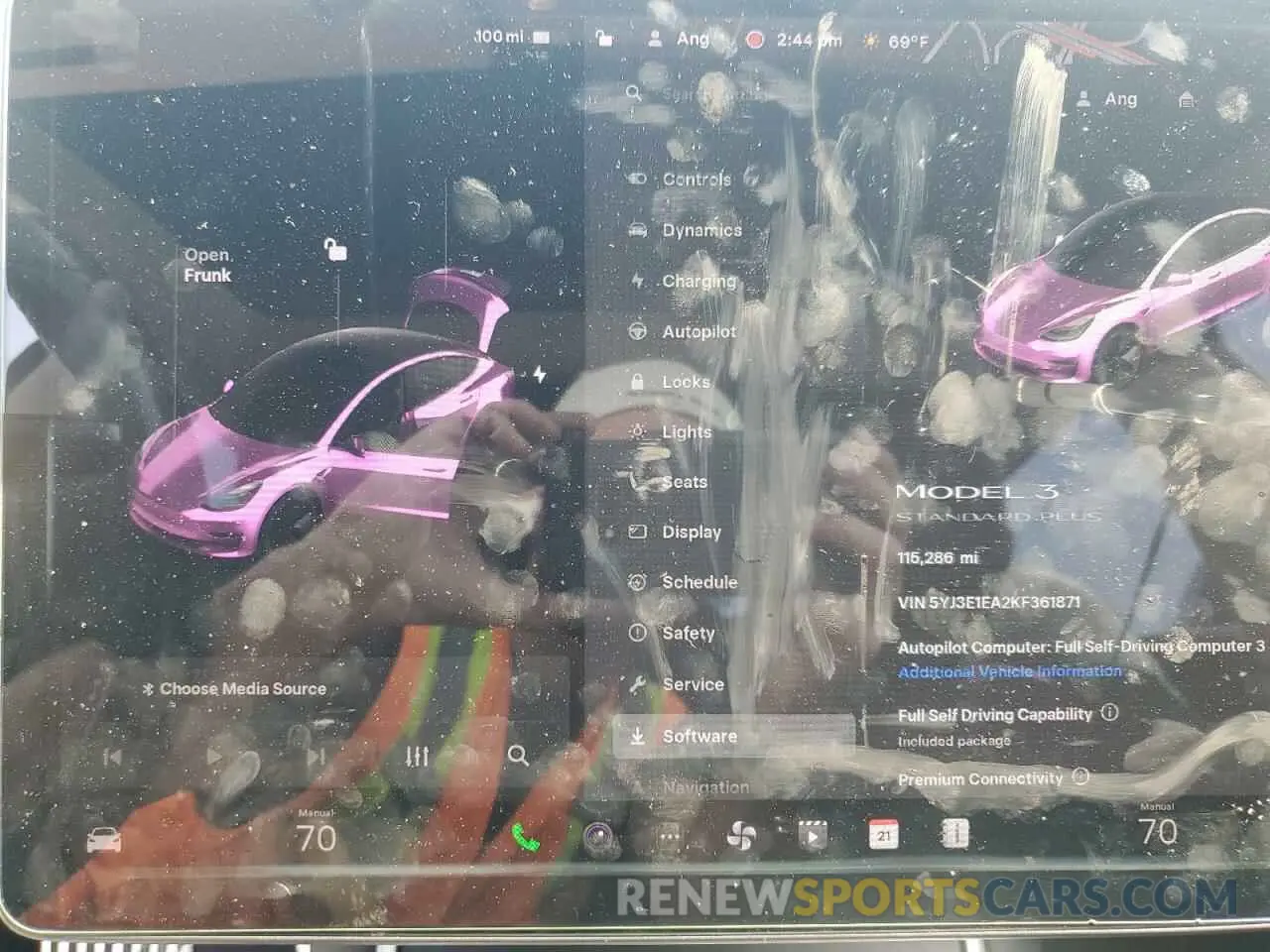9 Photograph of a damaged car 5YJ3E1EA2KF361871 TESLA MODEL 3 2019