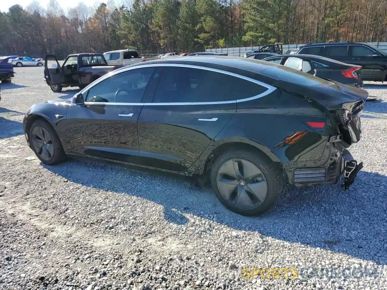 2 Photograph of a damaged car 5YJ3E1EA2KF395437 TESLA MODEL 3 2019