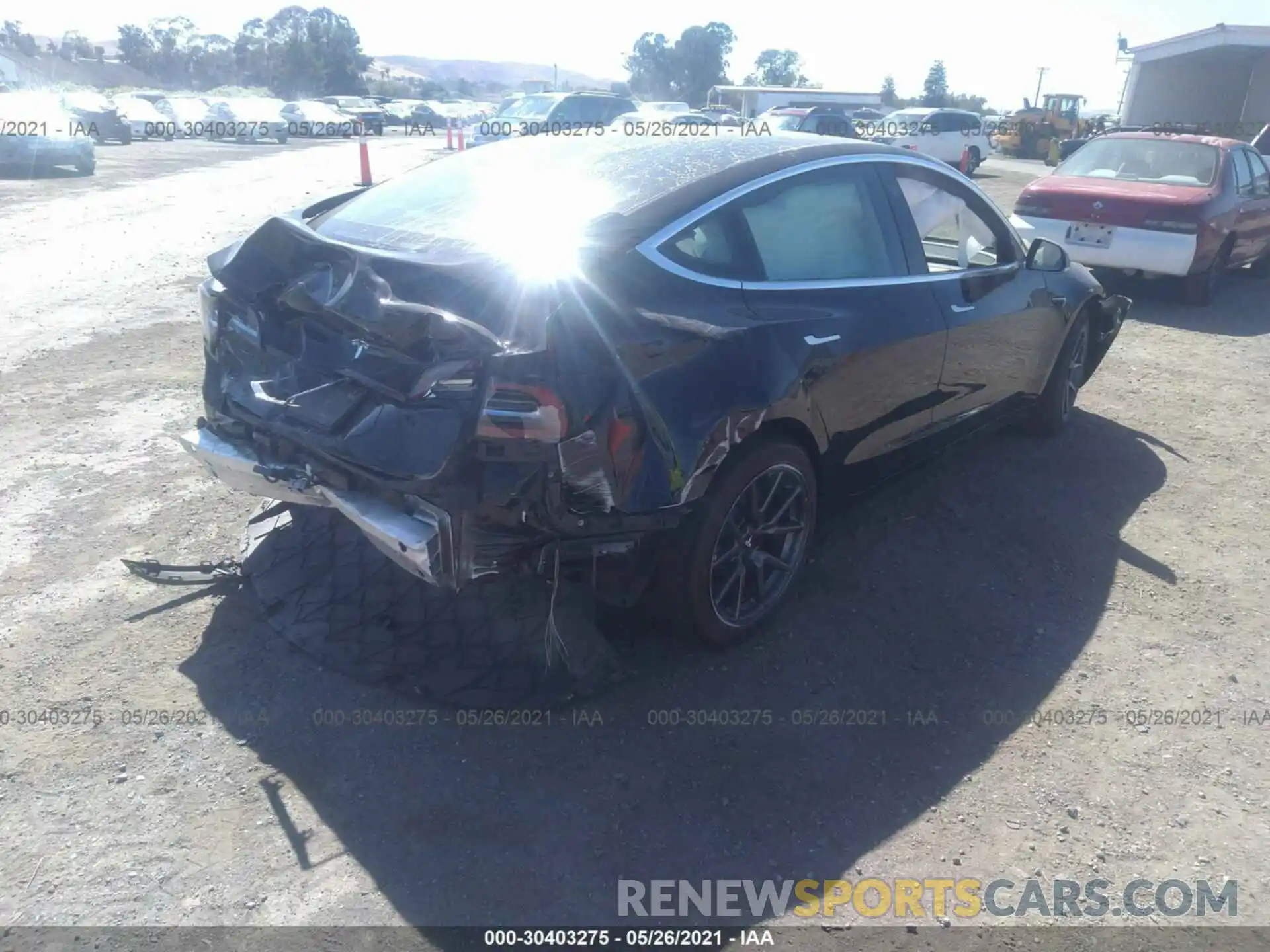 4 Photograph of a damaged car 5YJ3E1EA2KF396135 TESLA MODEL 3 2019