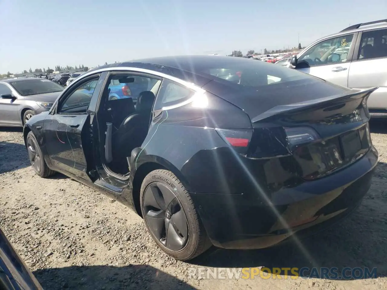 2 Photograph of a damaged car 5YJ3E1EA2KF398841 TESLA MODEL 3 2019