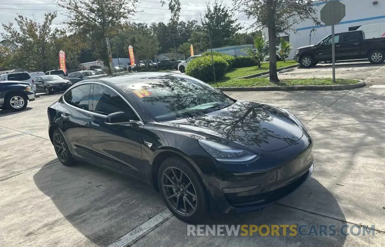 1 Photograph of a damaged car 5YJ3E1EA2KF399391 TESLA MODEL 3 2019