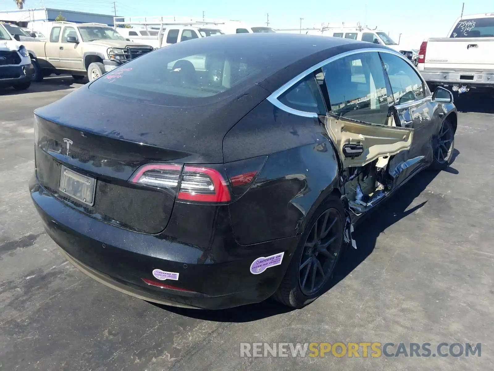 4 Photograph of a damaged car 5YJ3E1EA2KF399648 TESLA MODEL 3 2019