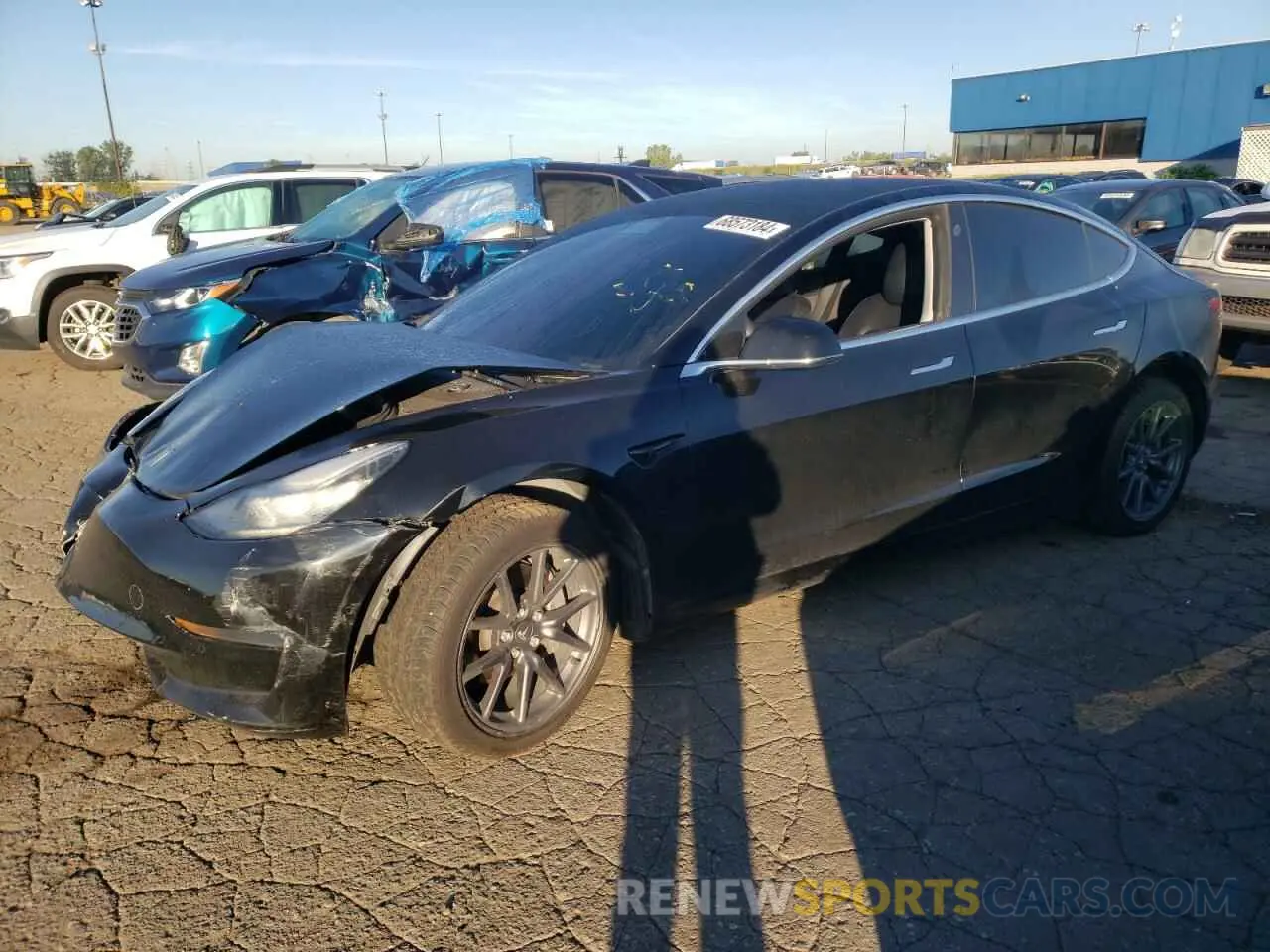 1 Photograph of a damaged car 5YJ3E1EA2KF399651 TESLA MODEL 3 2019