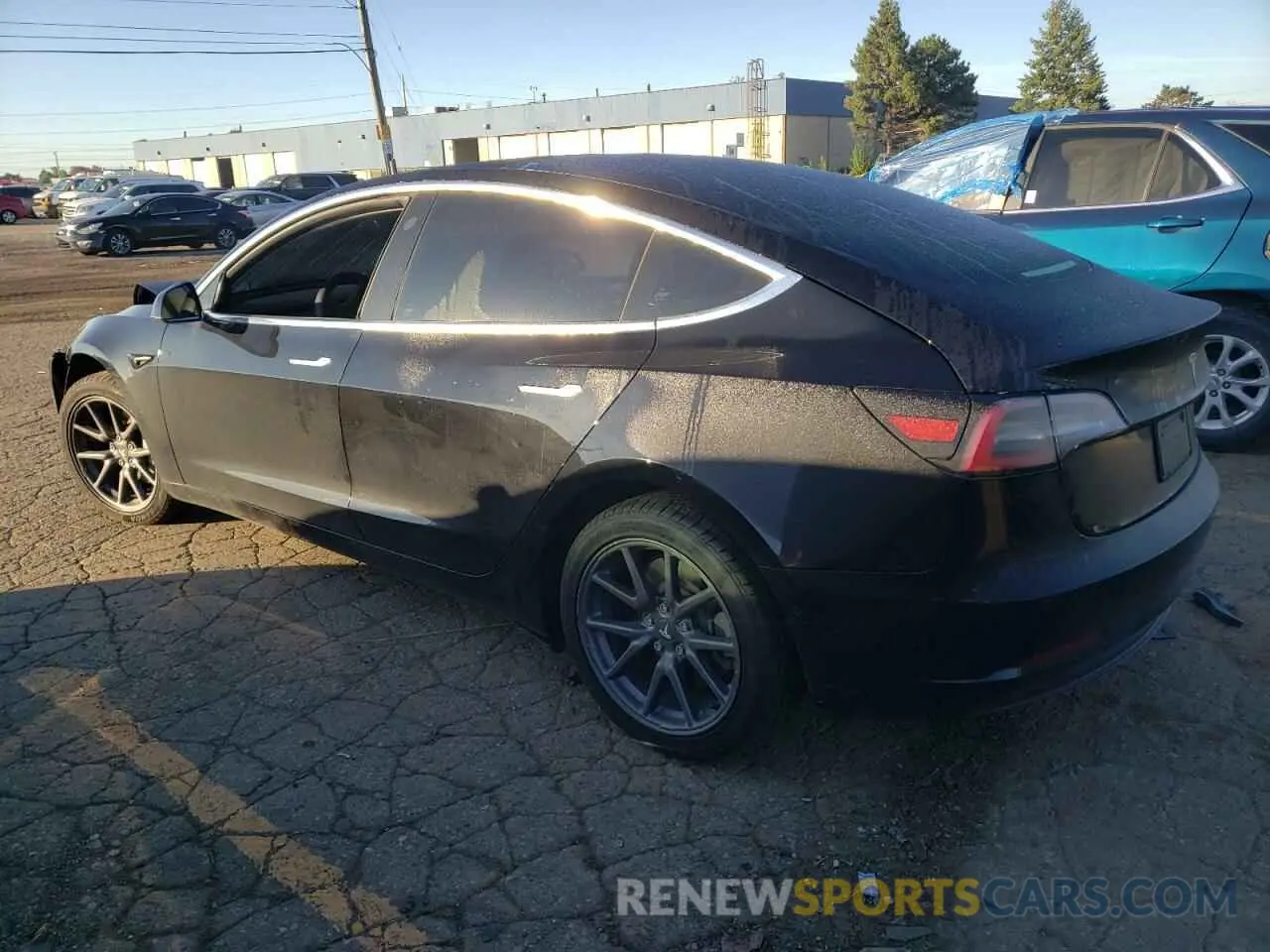 2 Photograph of a damaged car 5YJ3E1EA2KF399651 TESLA MODEL 3 2019